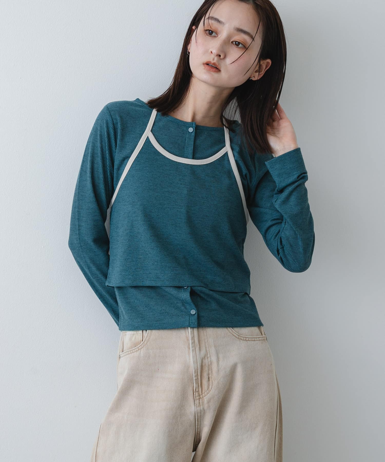 身長：169cm サイズ：one