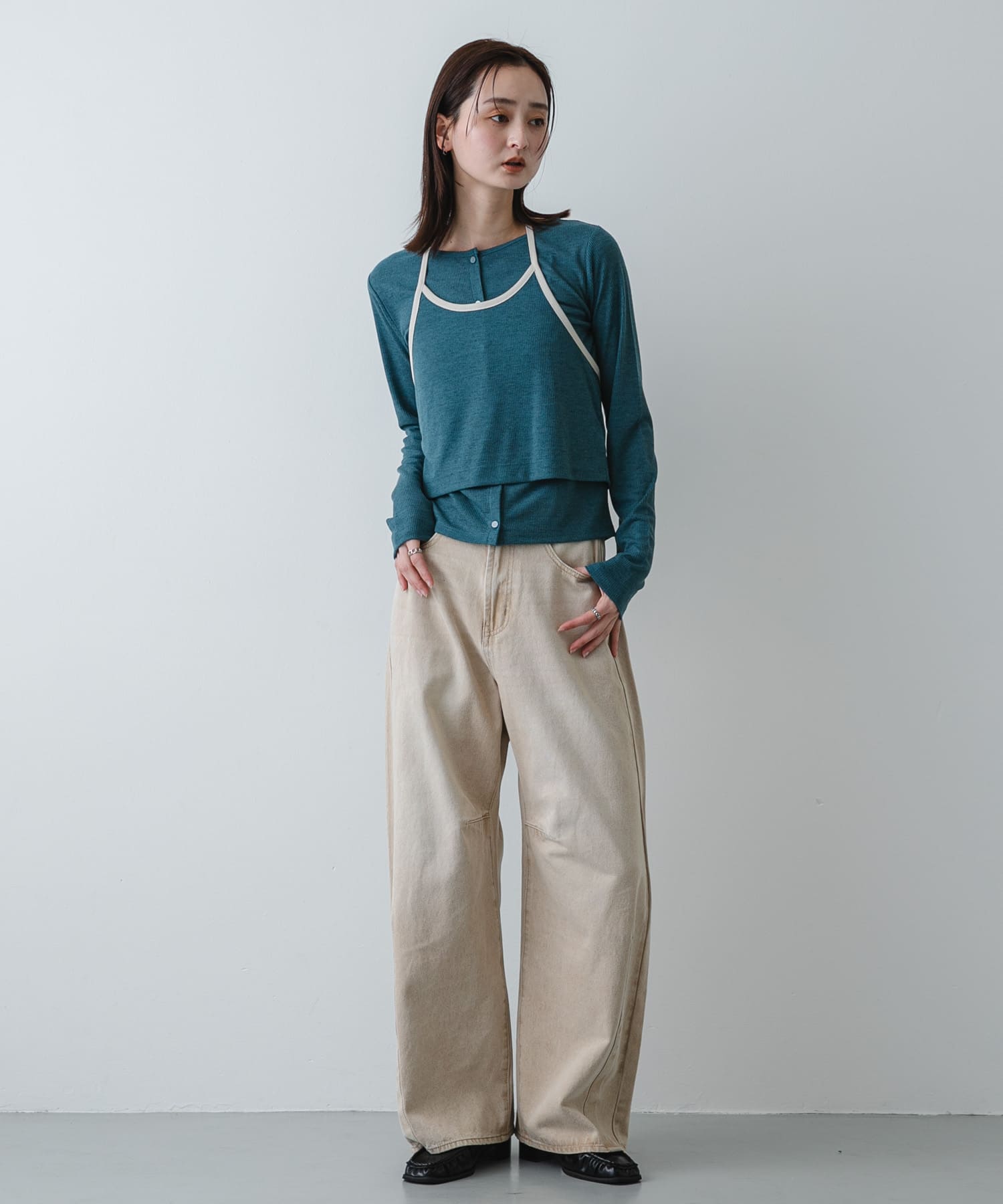 身長：169cm サイズ：one