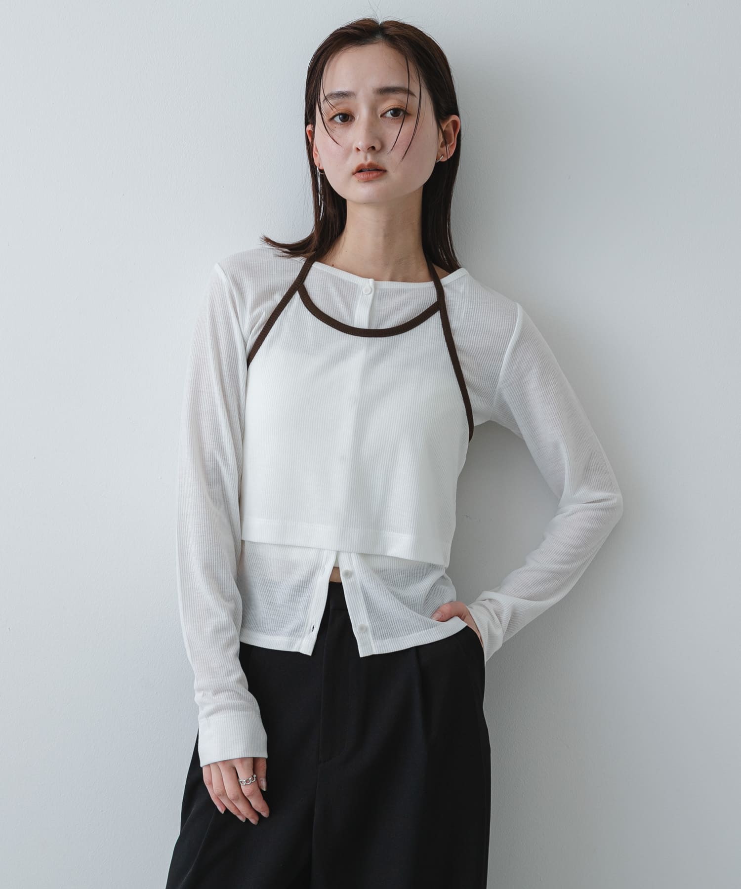 身長：169cm サイズ：one