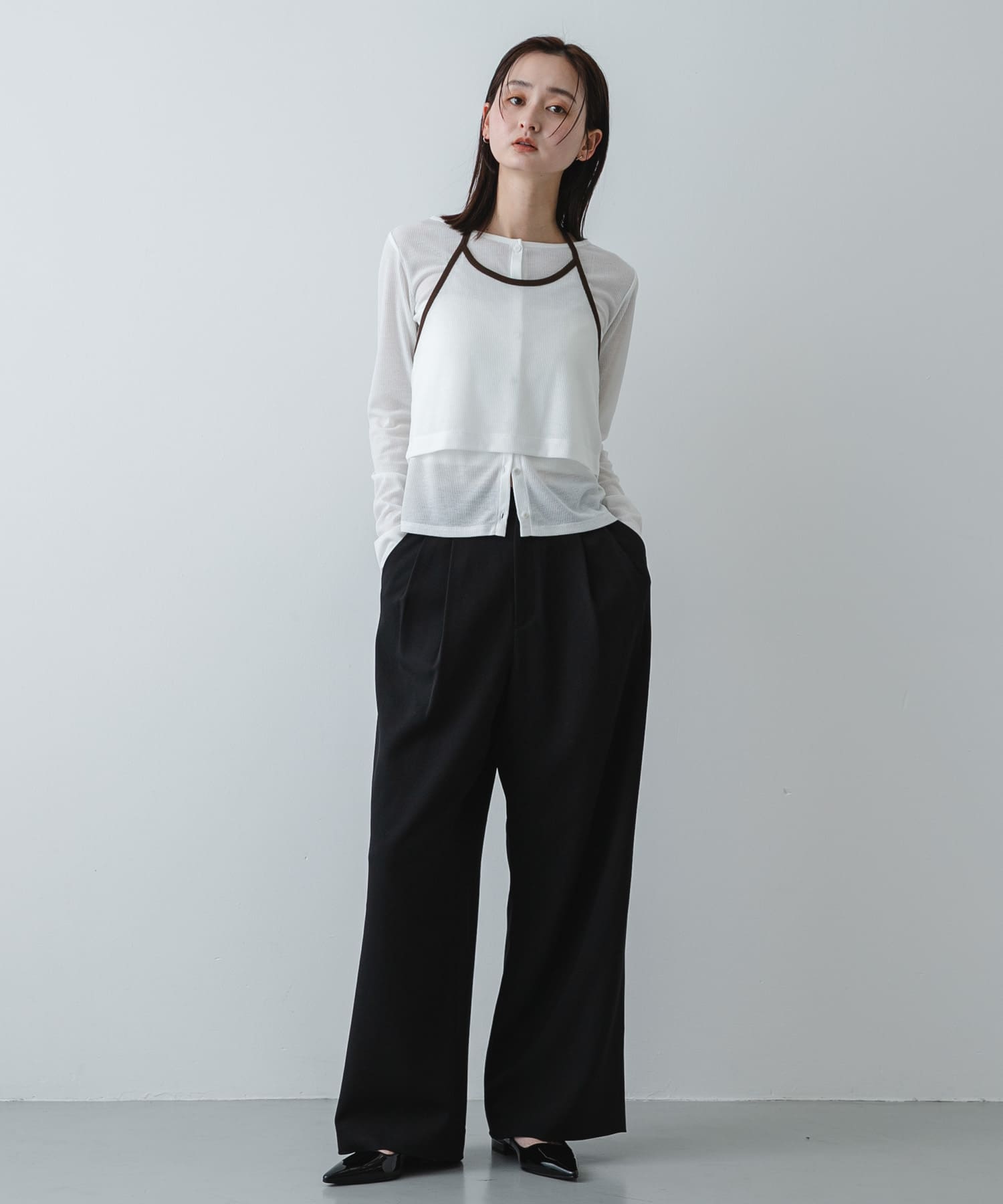 身長：169cm サイズ：one