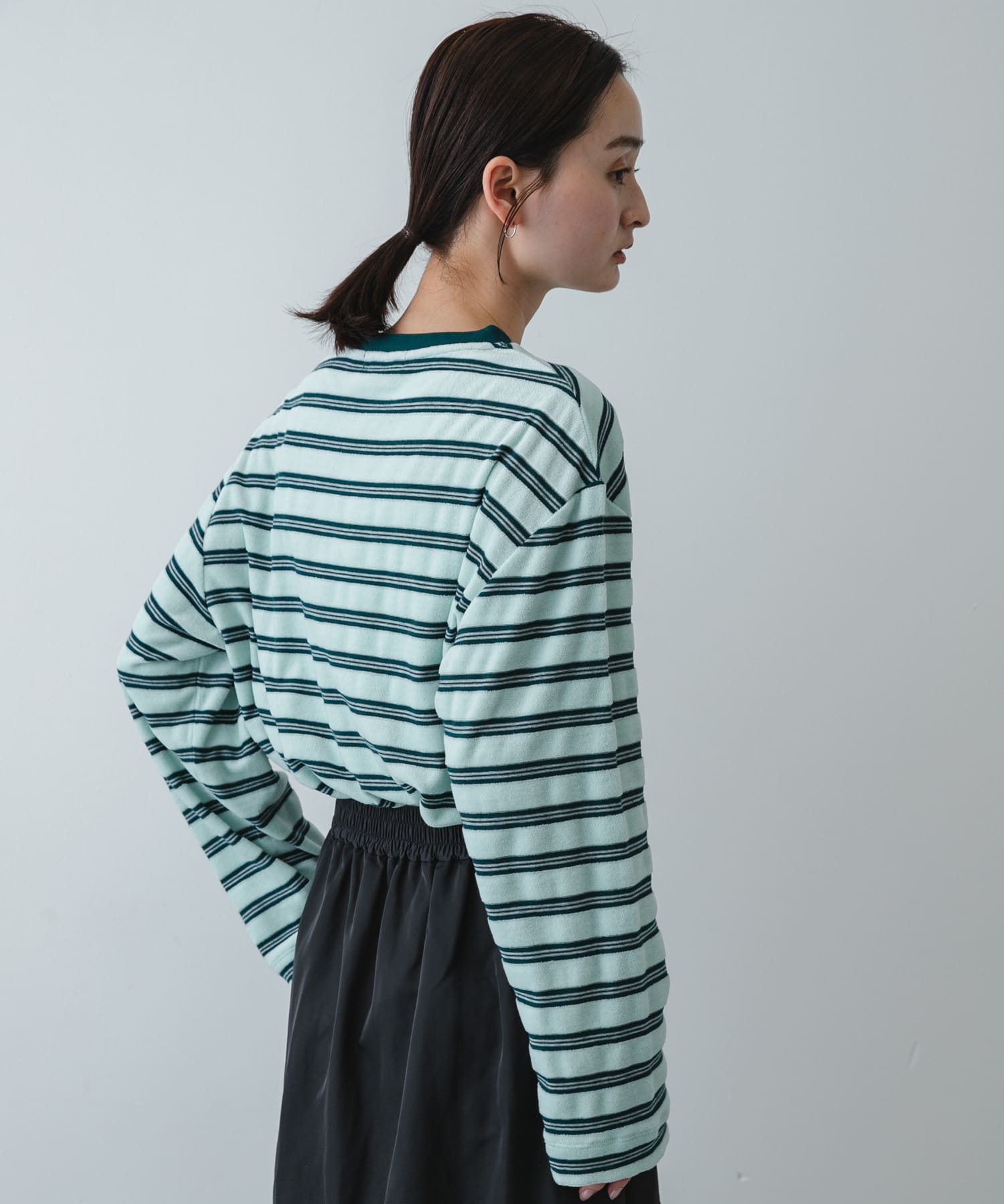 ベロアボーダーTシャツ(One NAVY): トップス｜URBAN RESEARCH公式