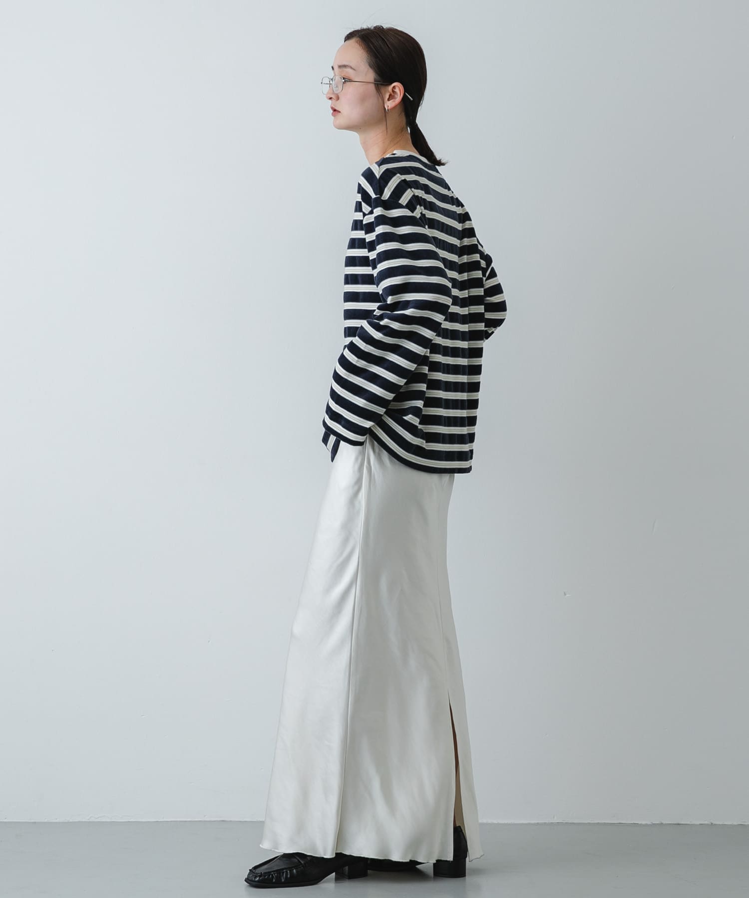 ベロアボーダーTシャツ(One NAVY): トップス｜URBAN RESEARCH公式
