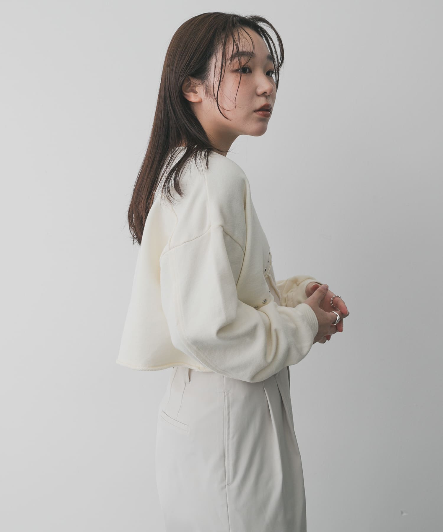 身長：158cm サイズ：one