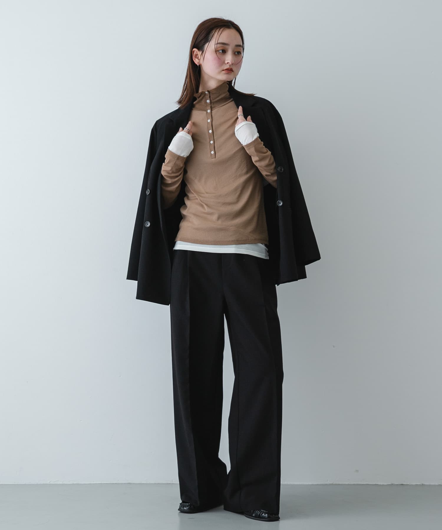 身長：169cm サイズ：one