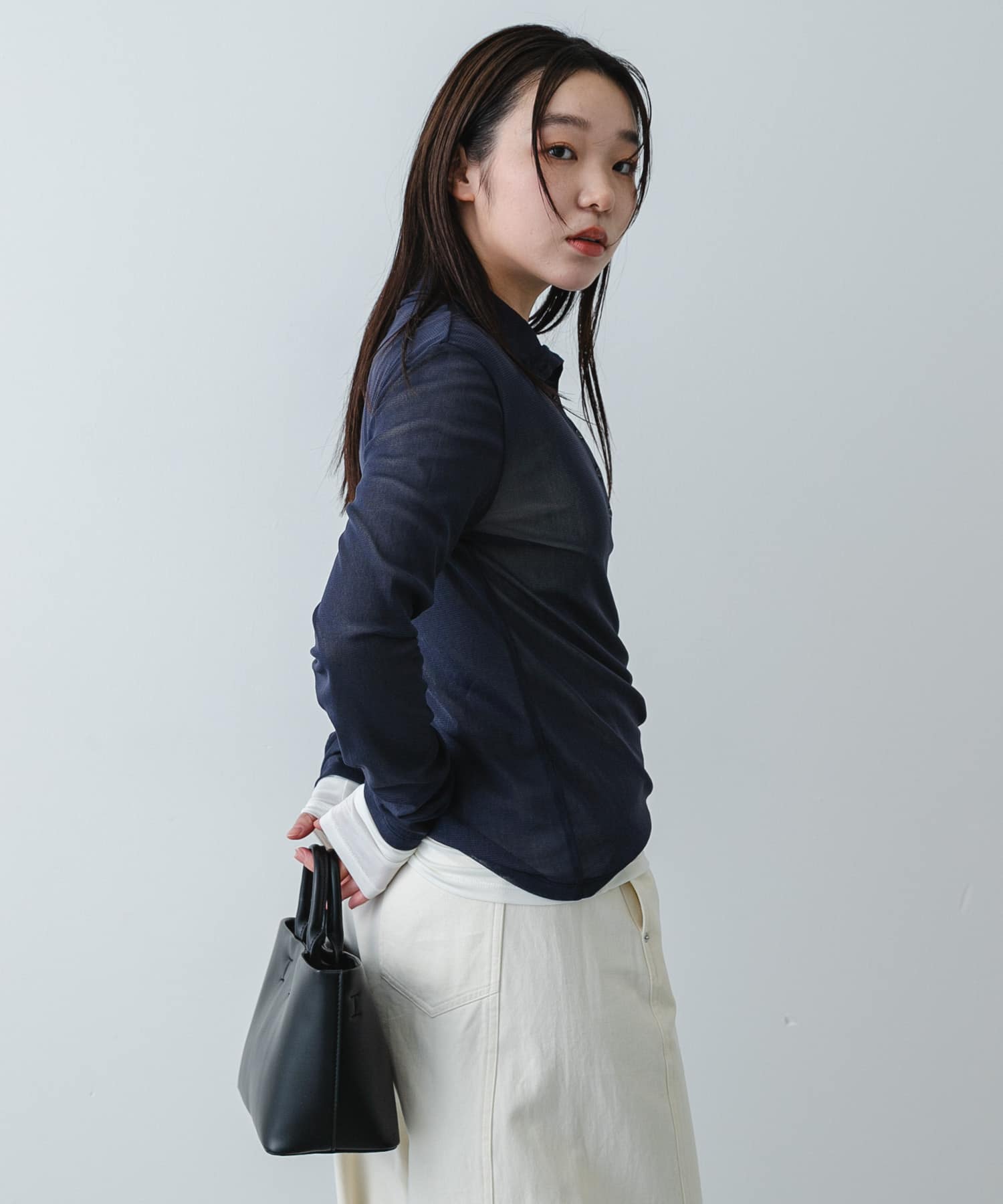 身長：158cm サイズ：one