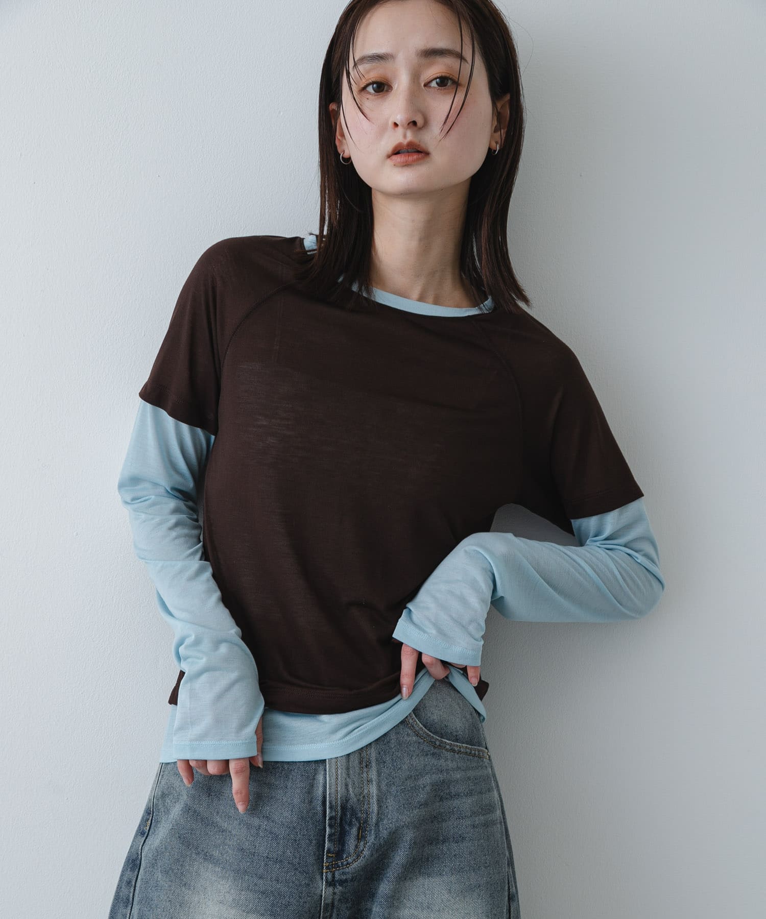 身長：169cm サイズ：one