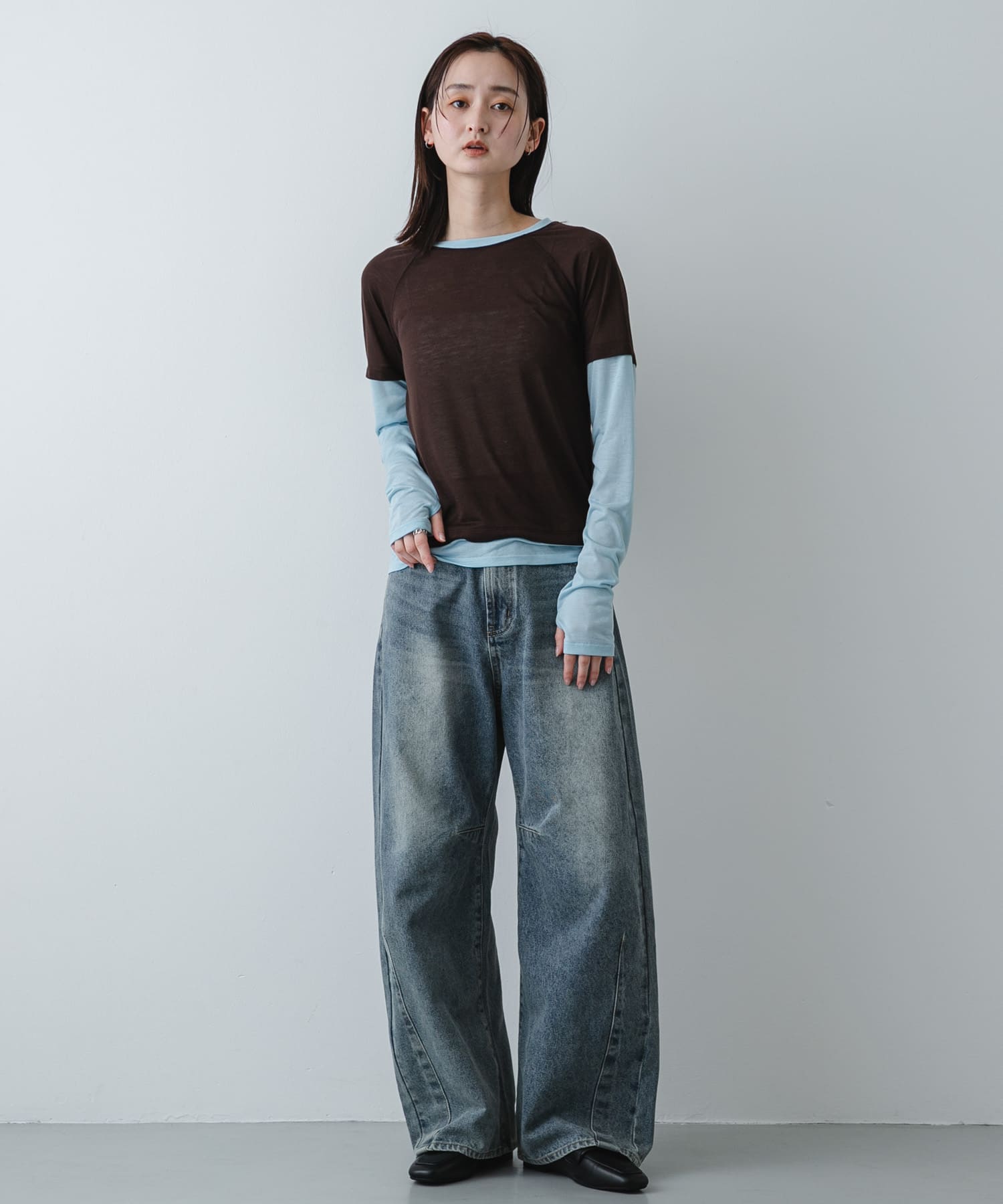 身長：169cm サイズ：one
