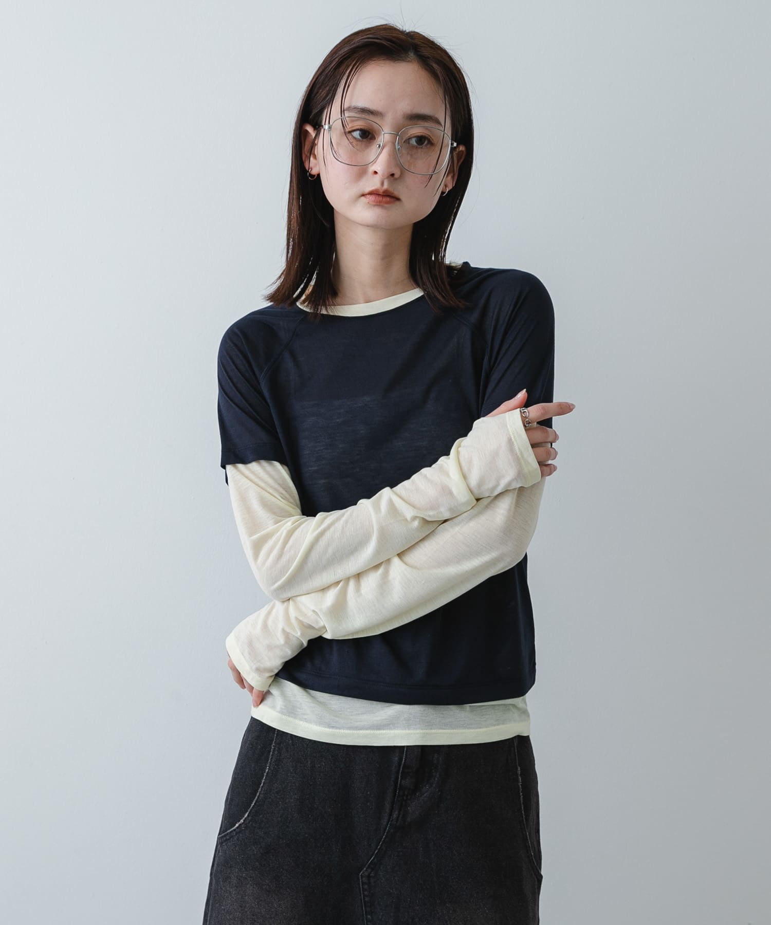 身長：169cm サイズ：one