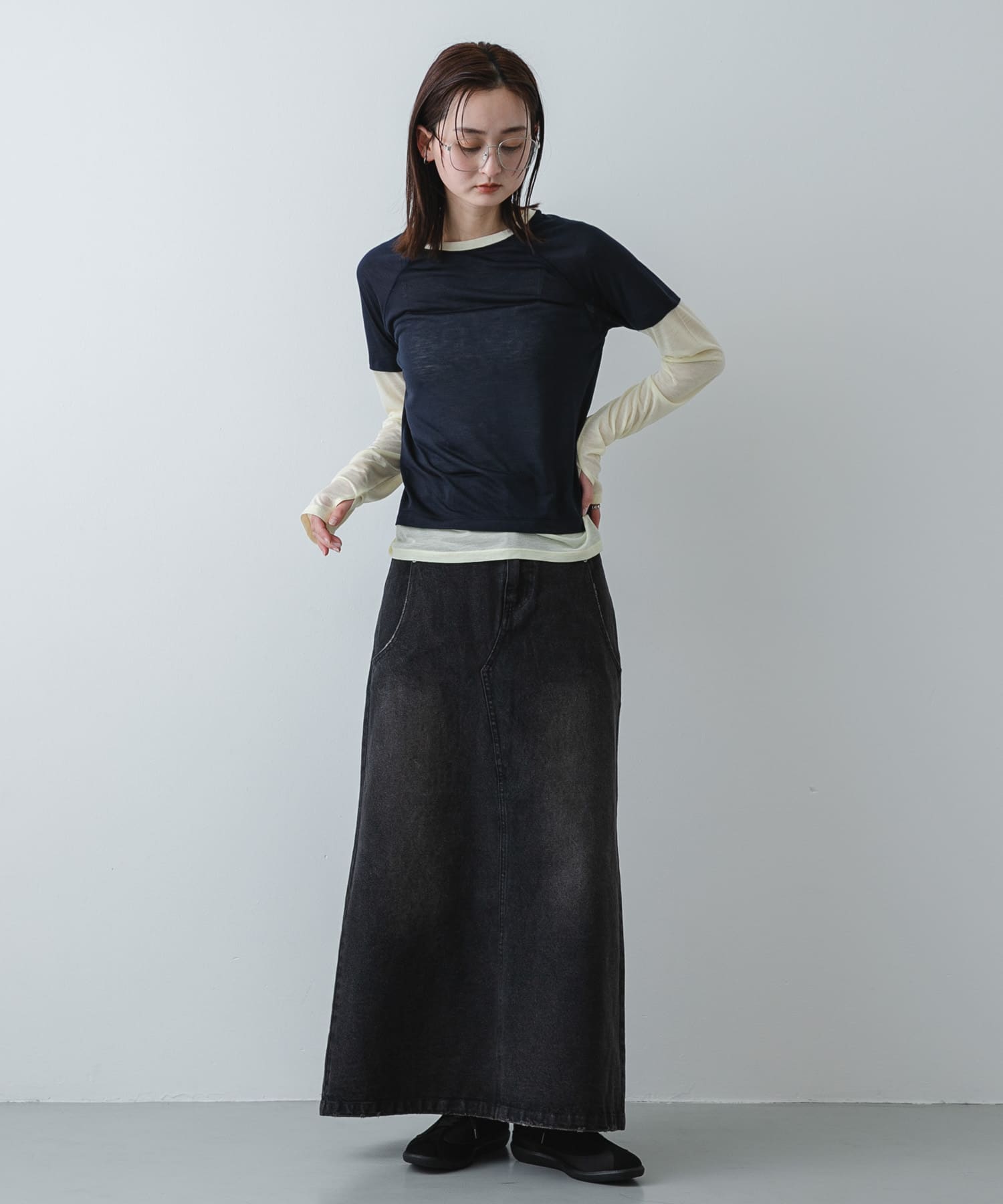 身長：169cm サイズ：one