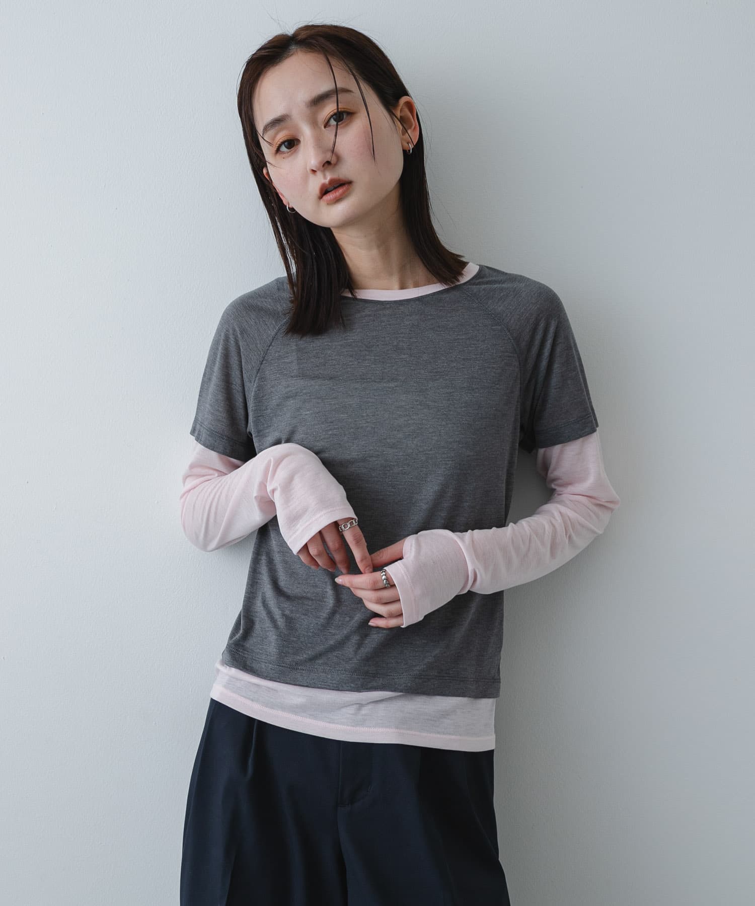 身長：169cm サイズ：one