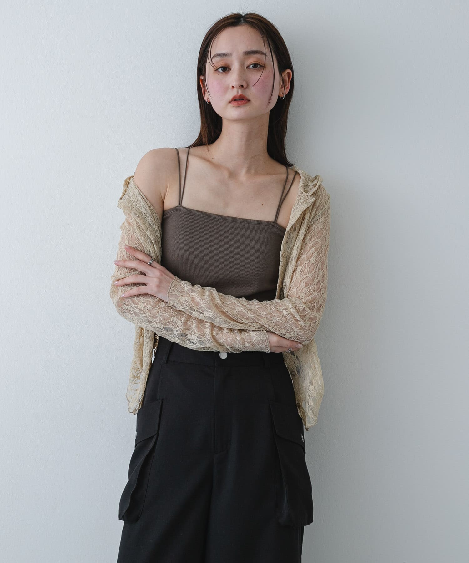 身長：169cm サイズ：one