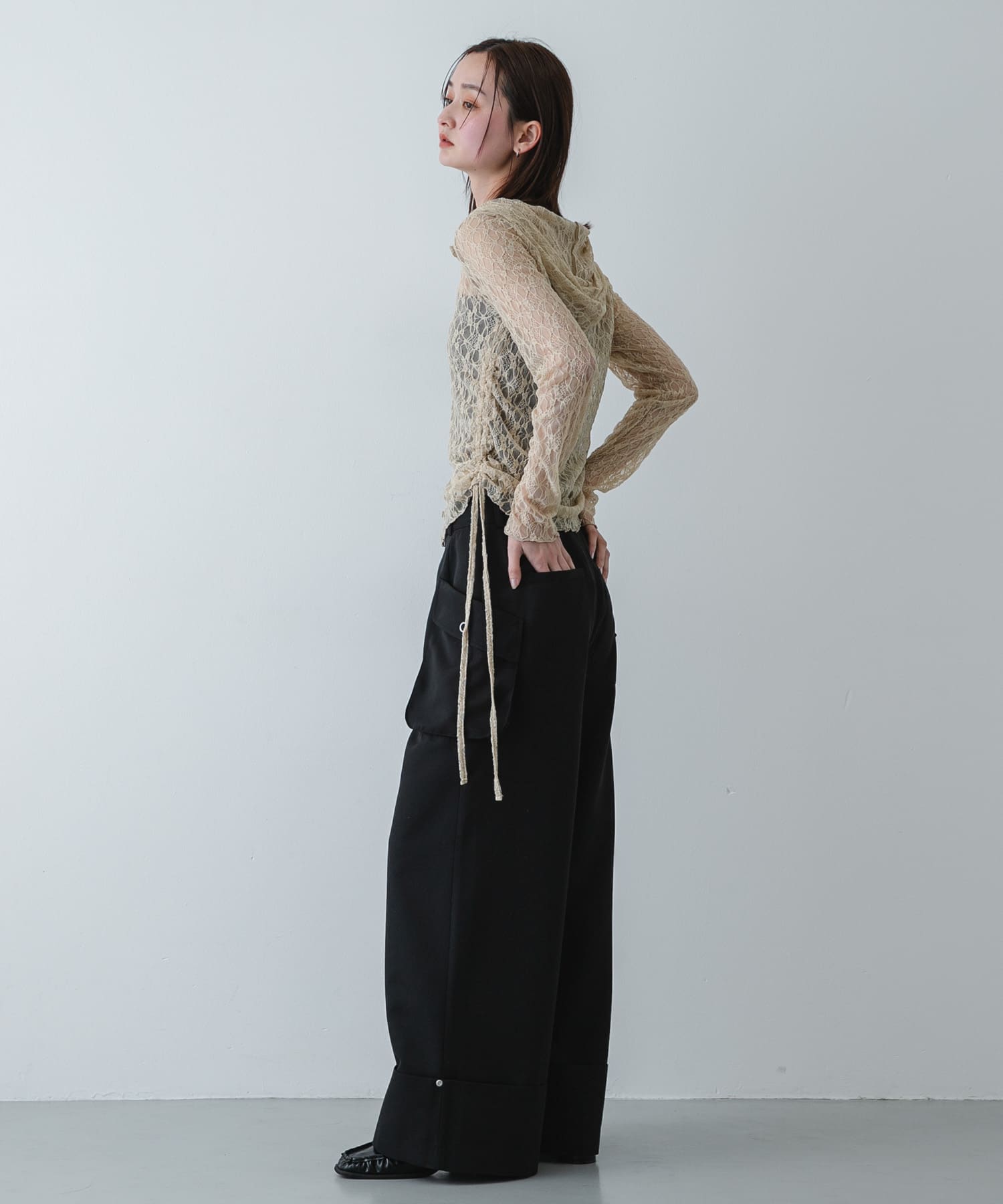 身長：169cm サイズ：one