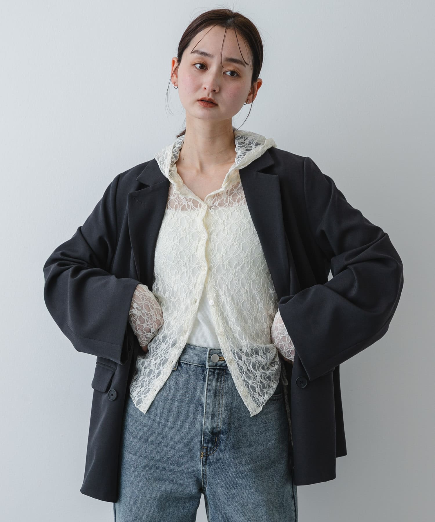 身長：169cm サイズ：one