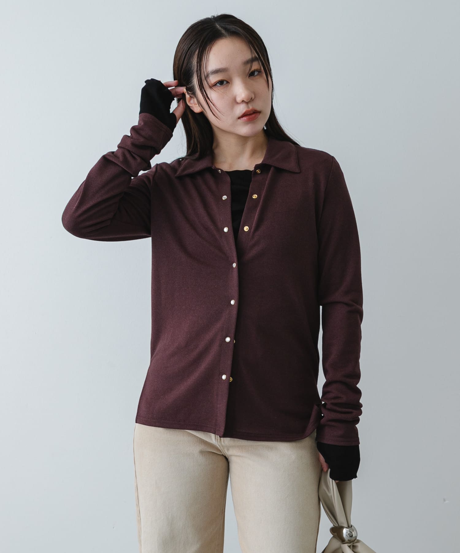 身長：158cm サイズ：one