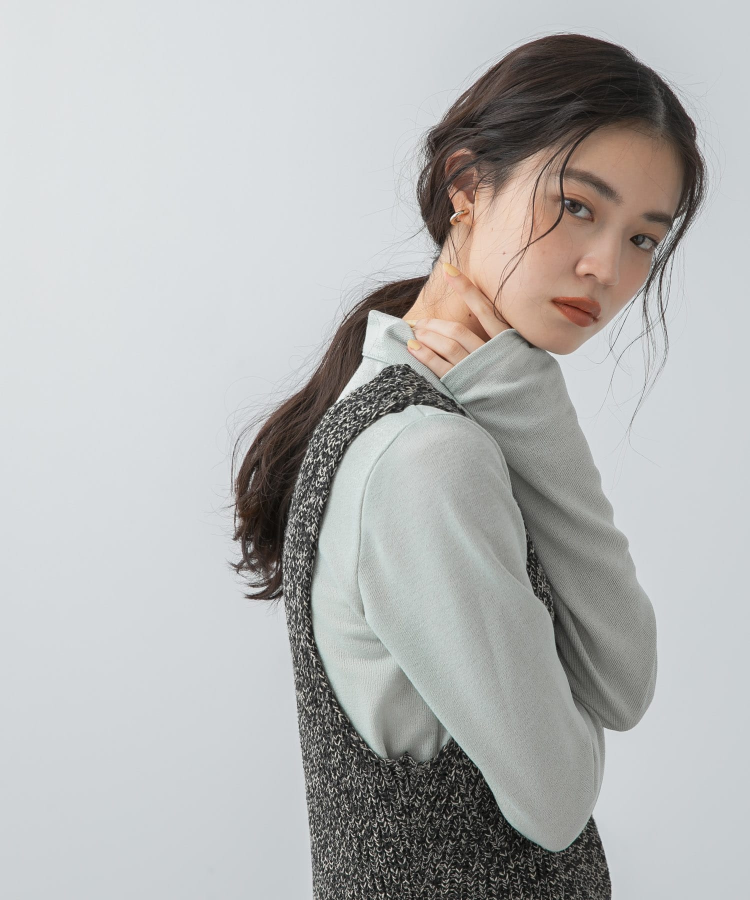 身長：160cm サイズ：one