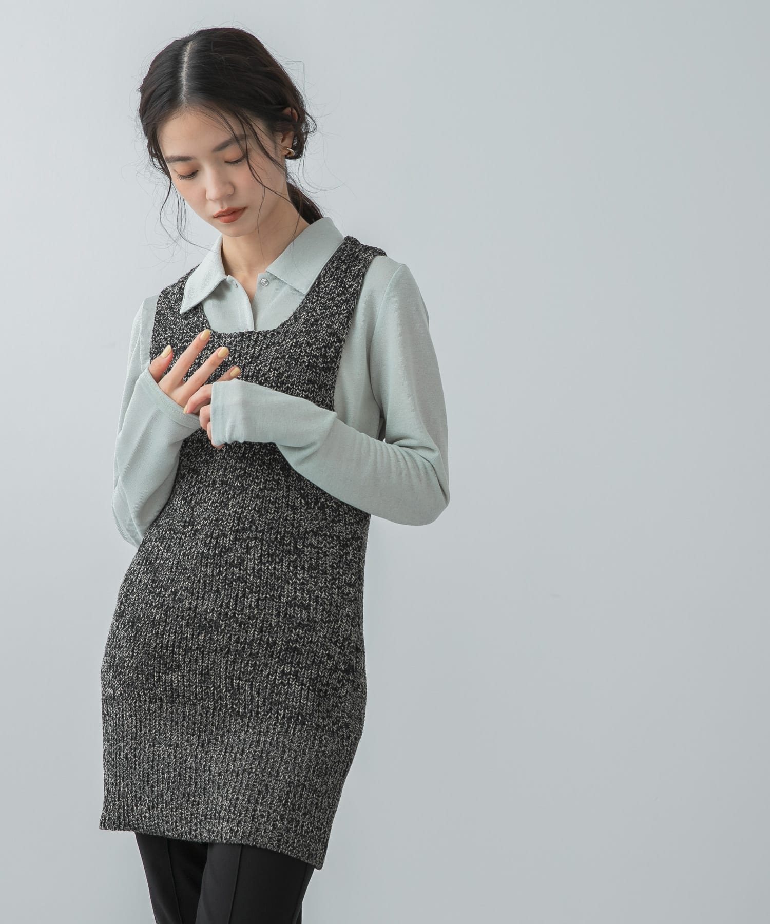 身長：160cm サイズ：one