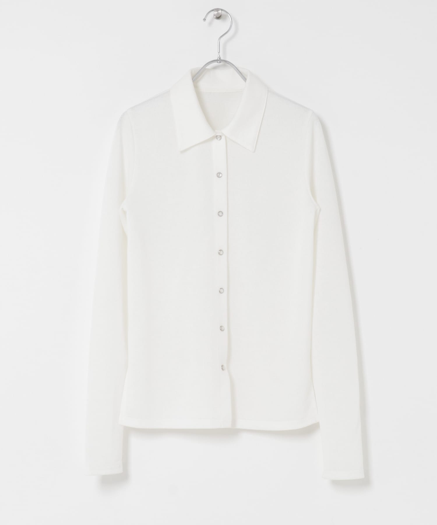 フロントドットカットシャツ OFF WHITE One