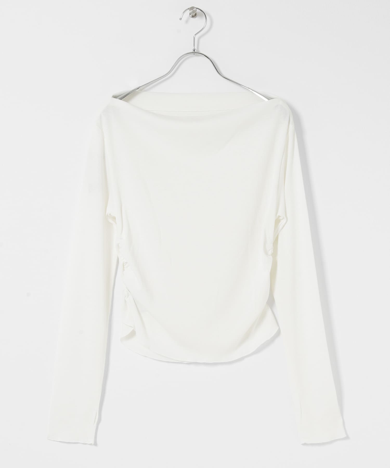 シアードレープリブトップ OFF WHITE One