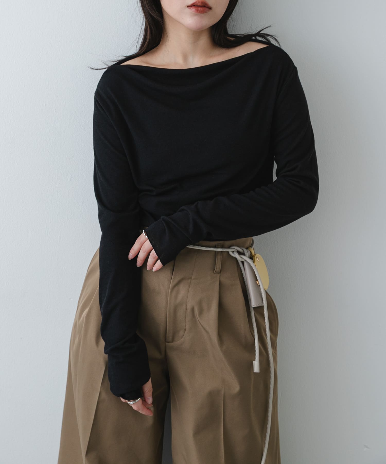 身長：158cm サイズ：one