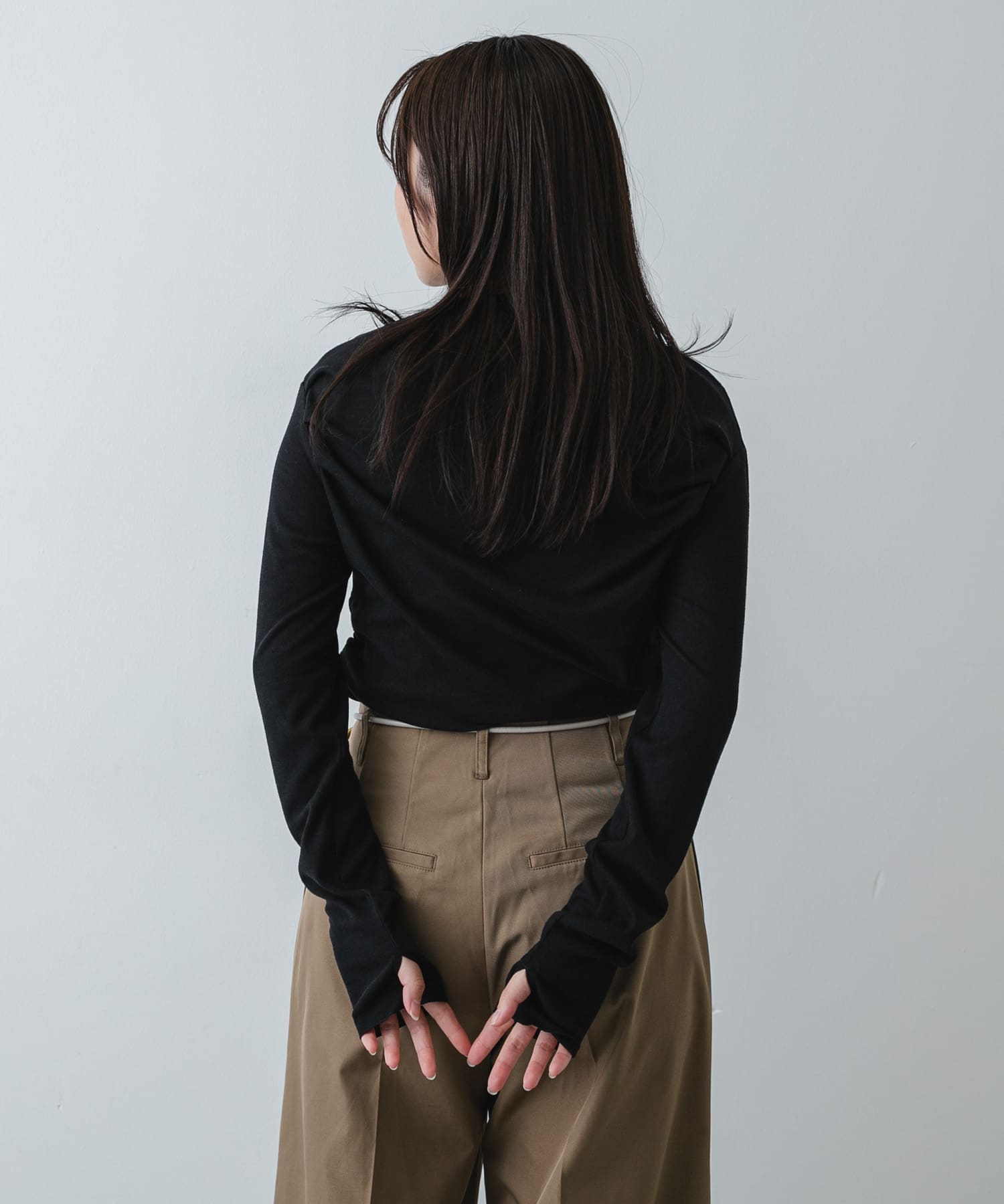 身長：158cm サイズ：one