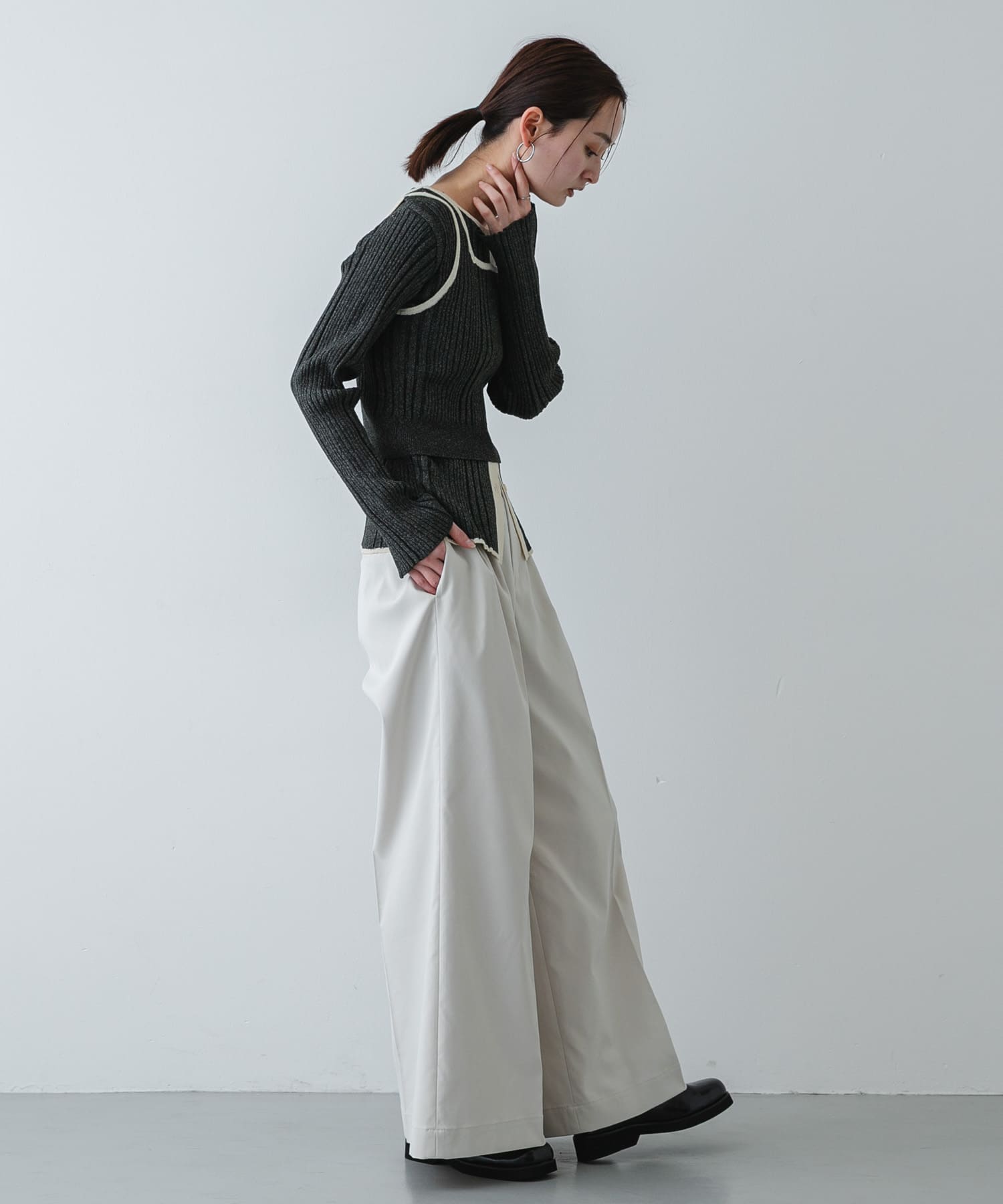 身長：169cm サイズ：one