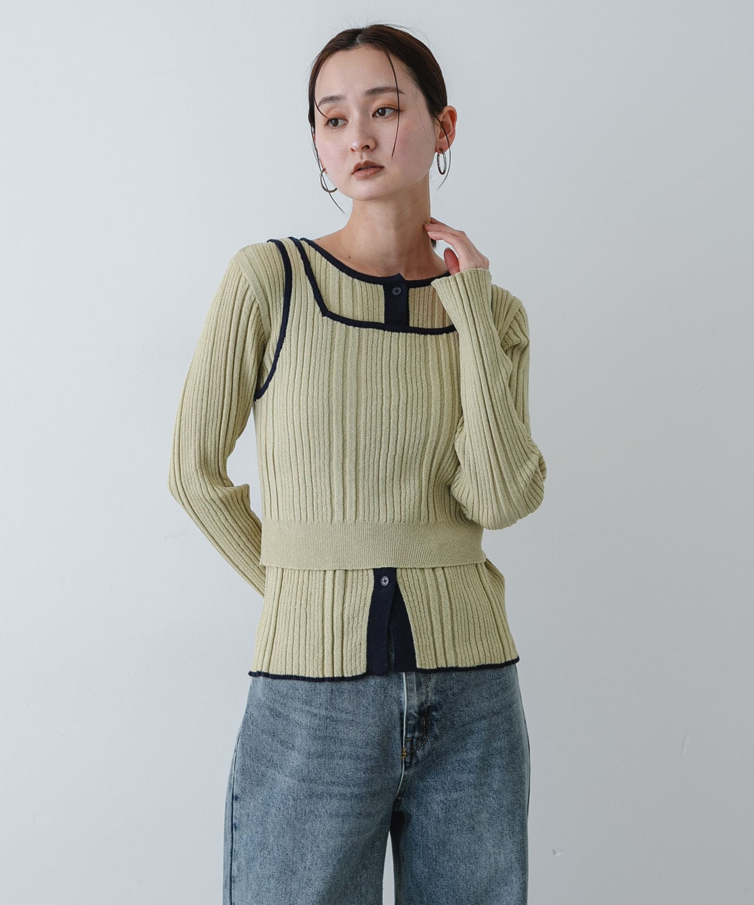 身長：169cm サイズ：one