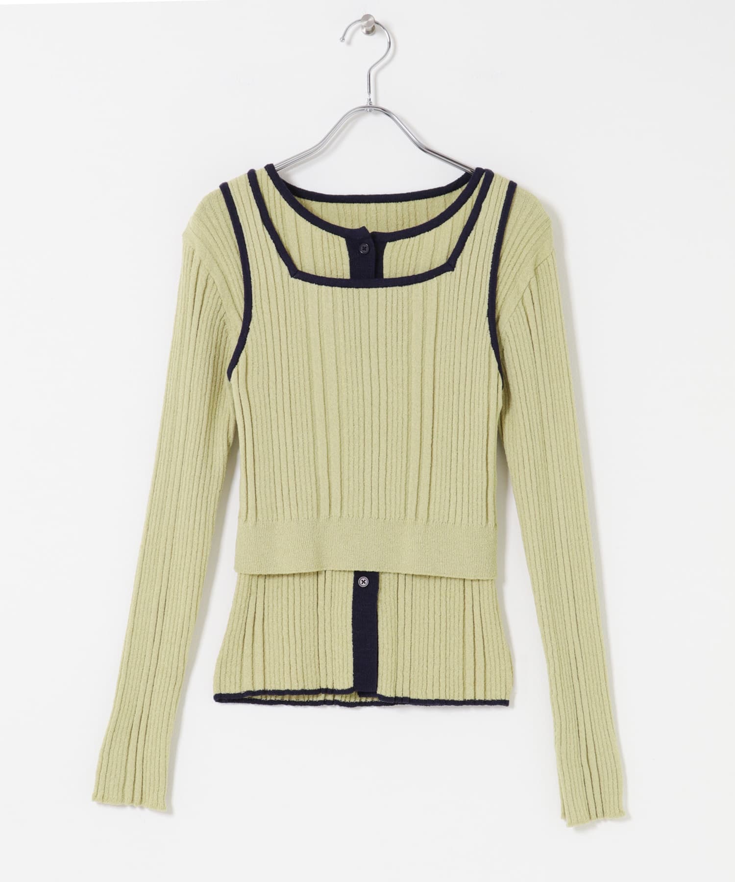 2WAYニットアンサンブル Y.BEIGE One