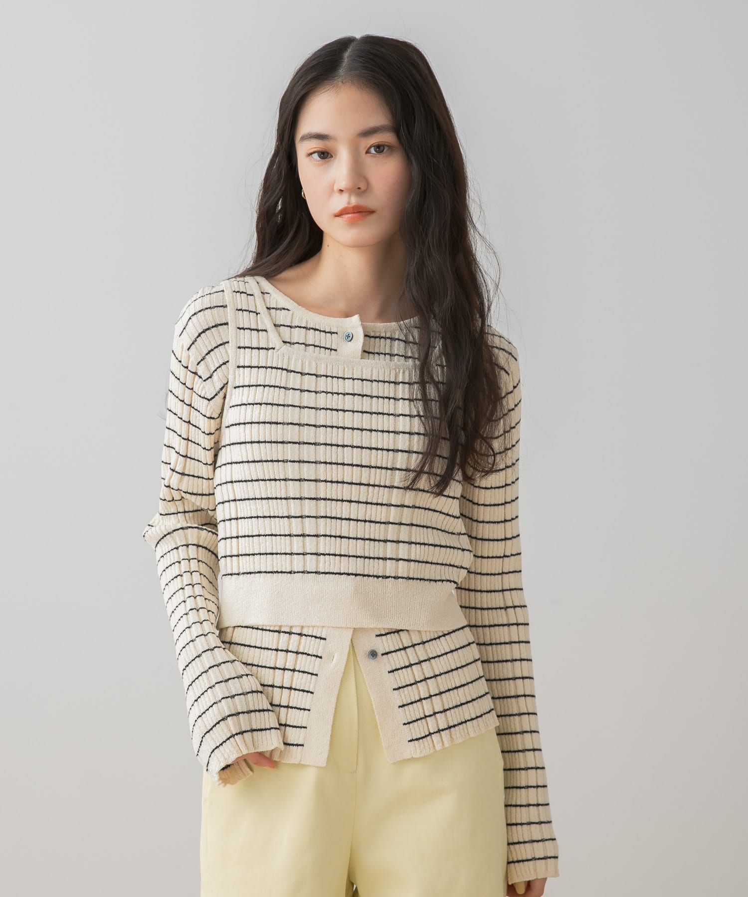 『洗濯可』2WAYニットアンサンブル