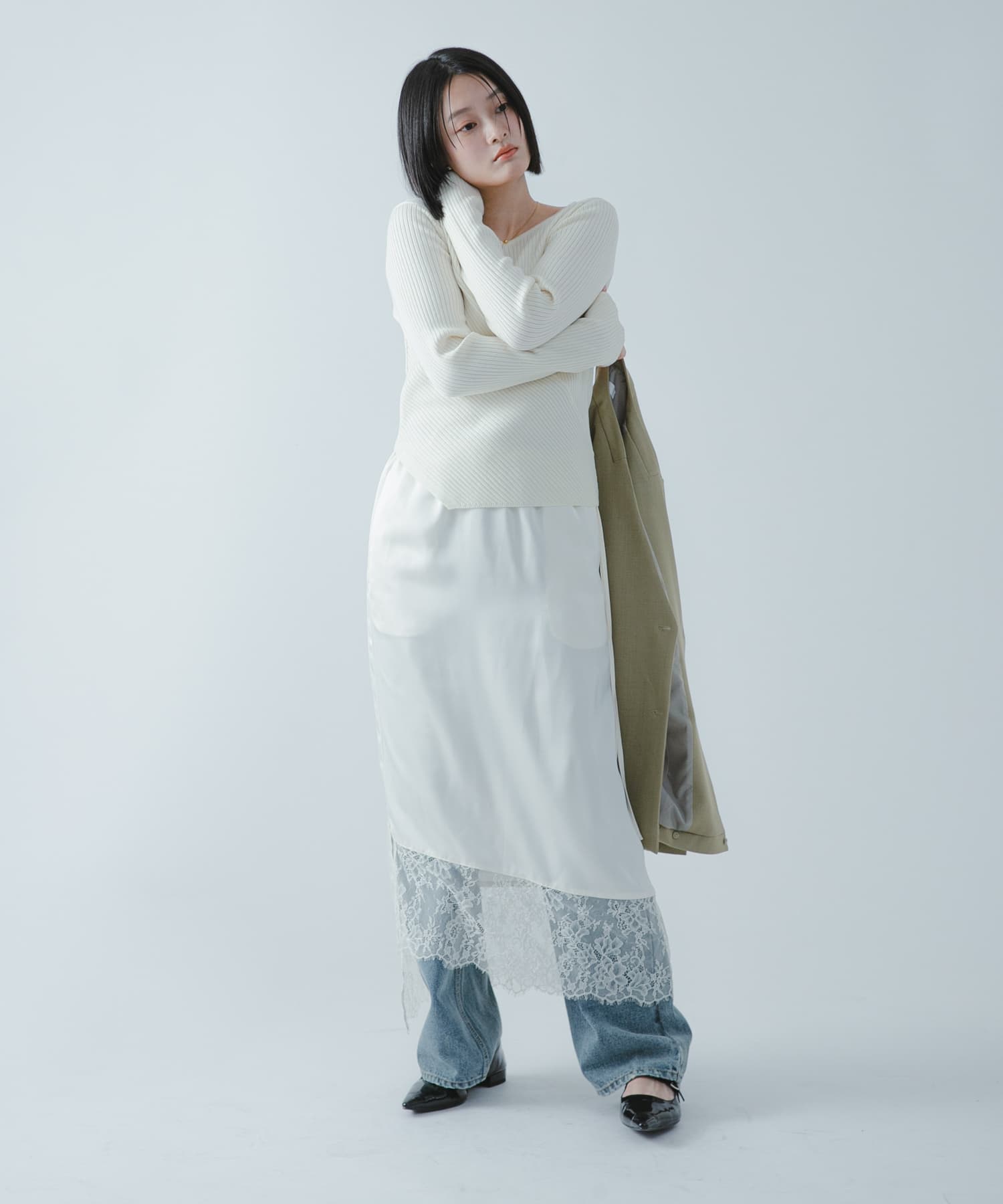 身長：163cm サイズ：one