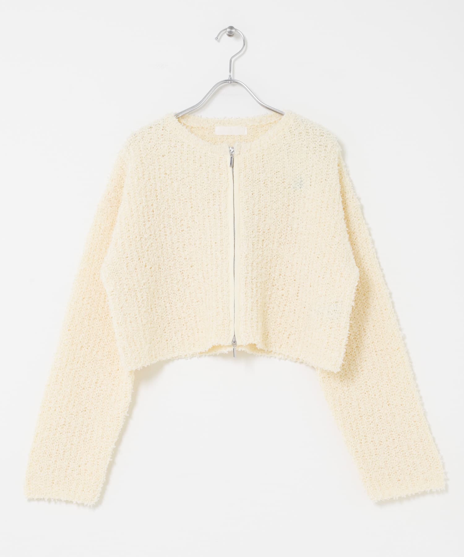 『洗濯可』コードテープヤーンカーディガン IVORY One