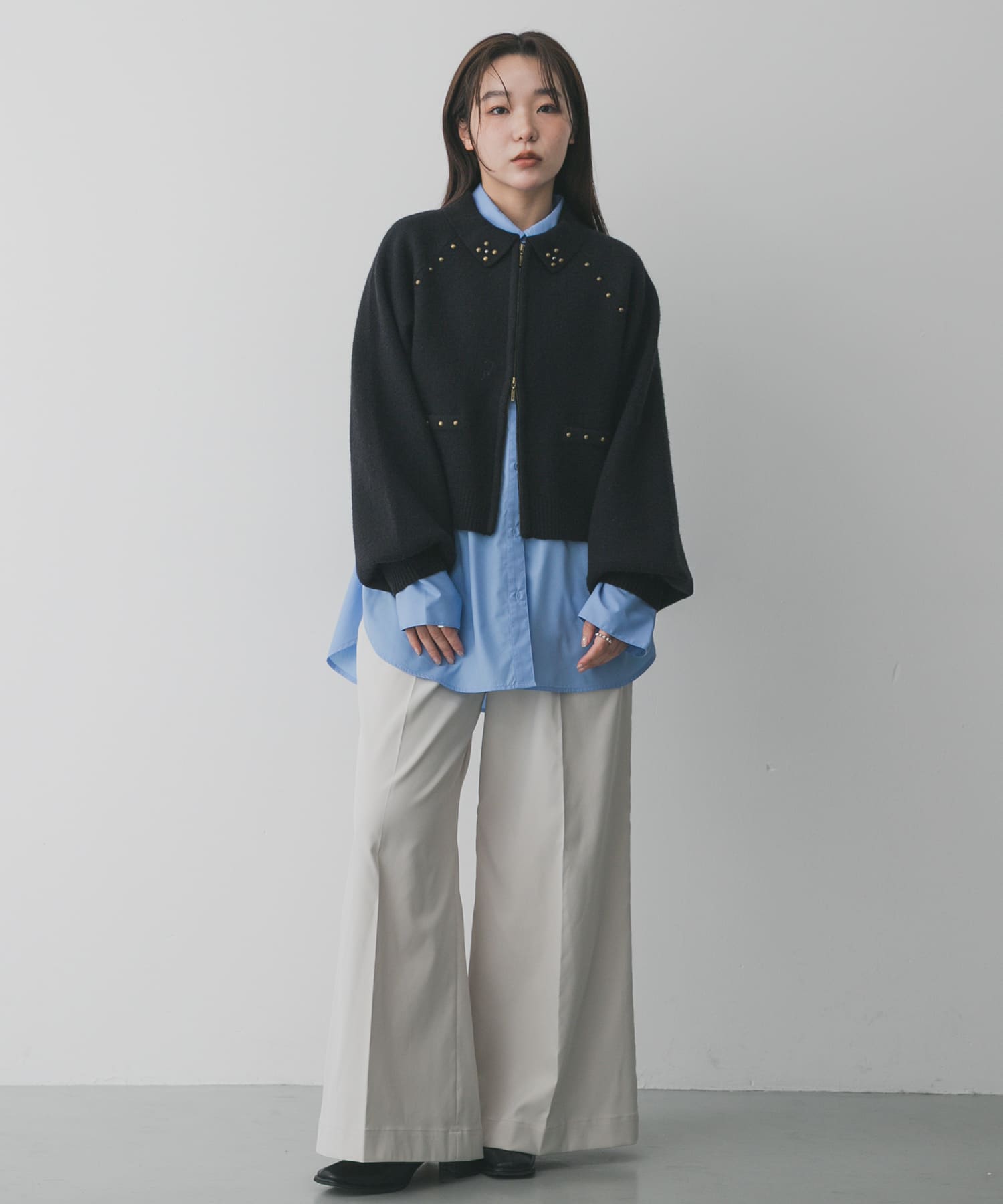 身長：158cm サイズ：one