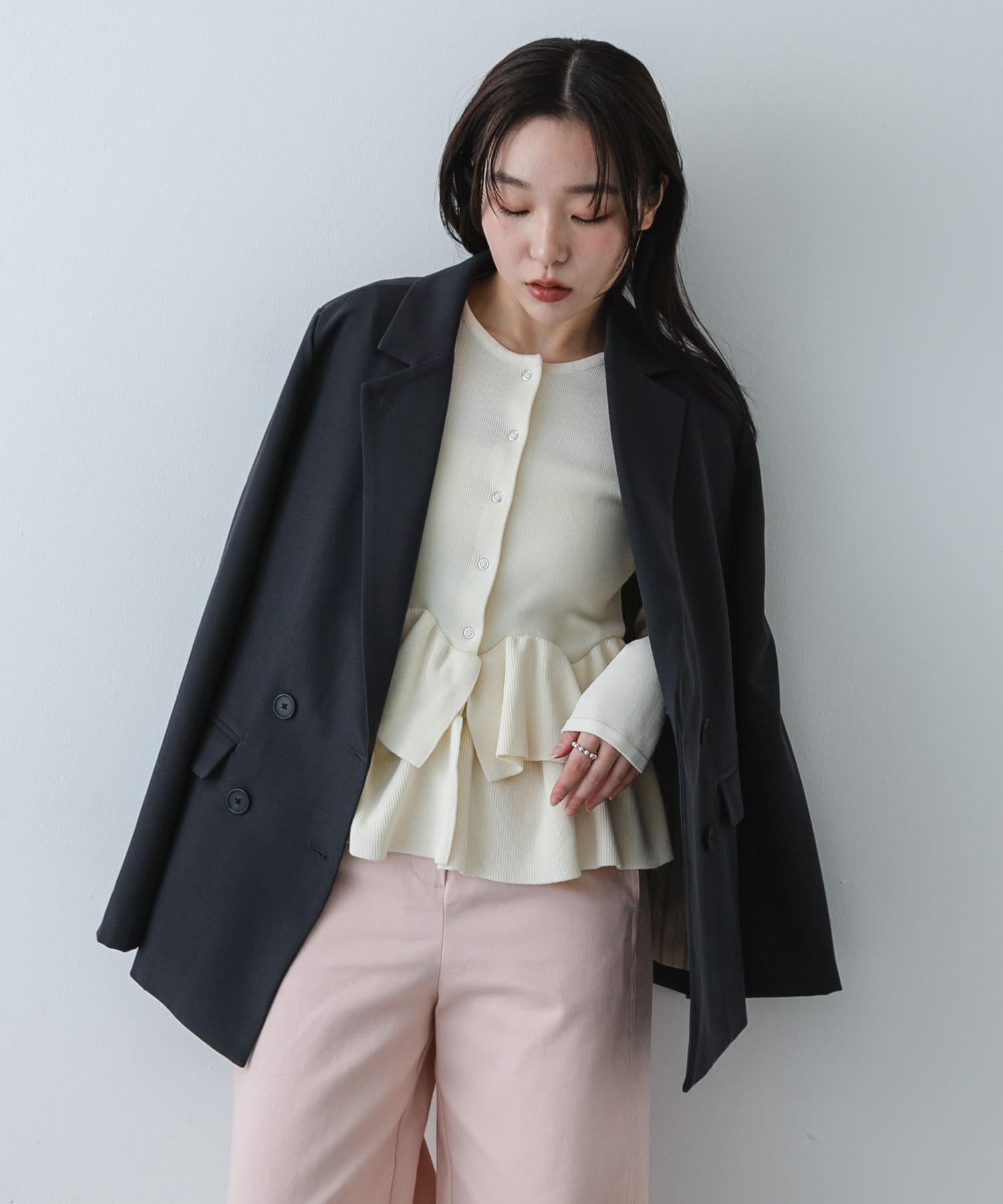 身長：158cm サイズ：one