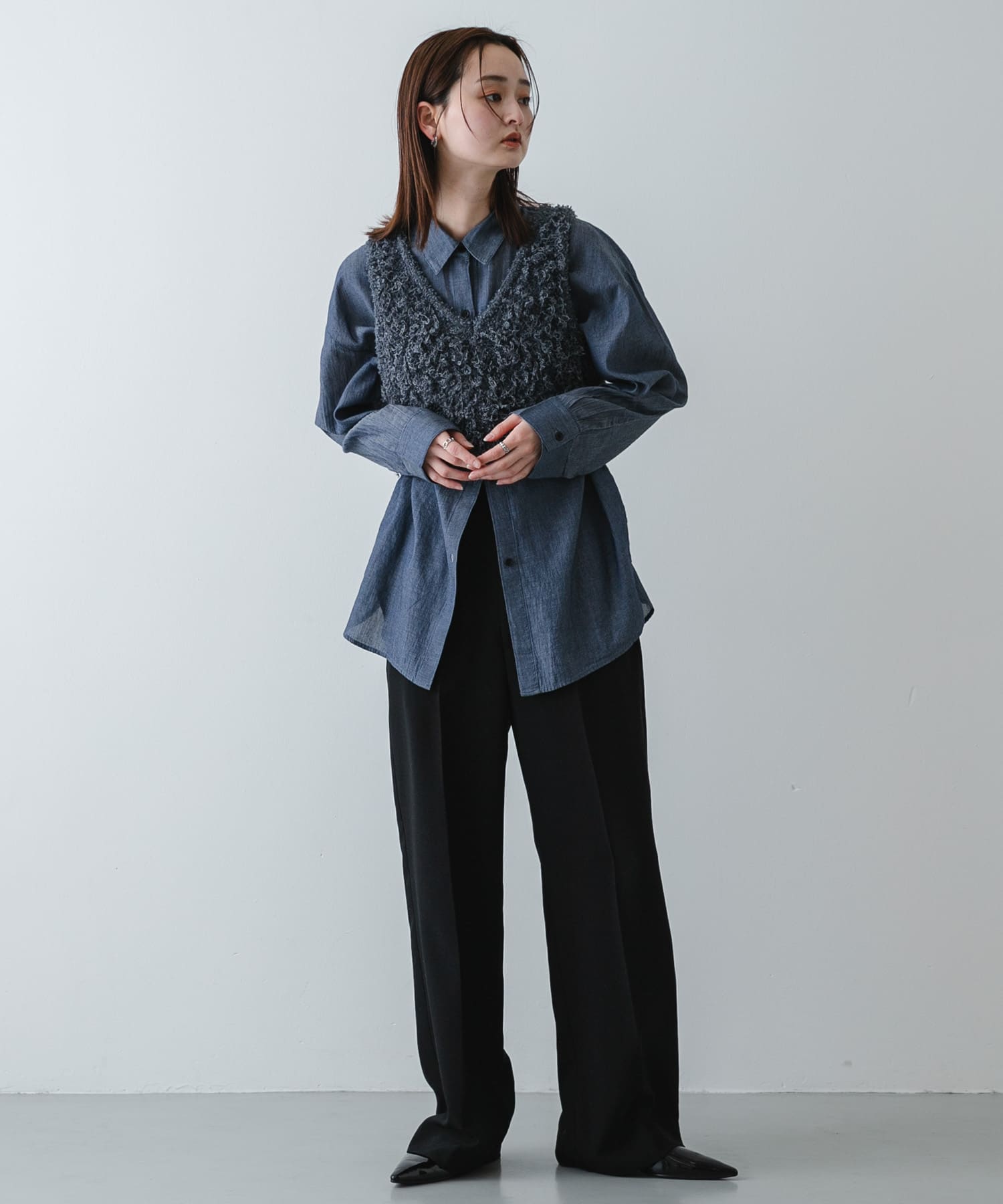 身長：169cm サイズ：one