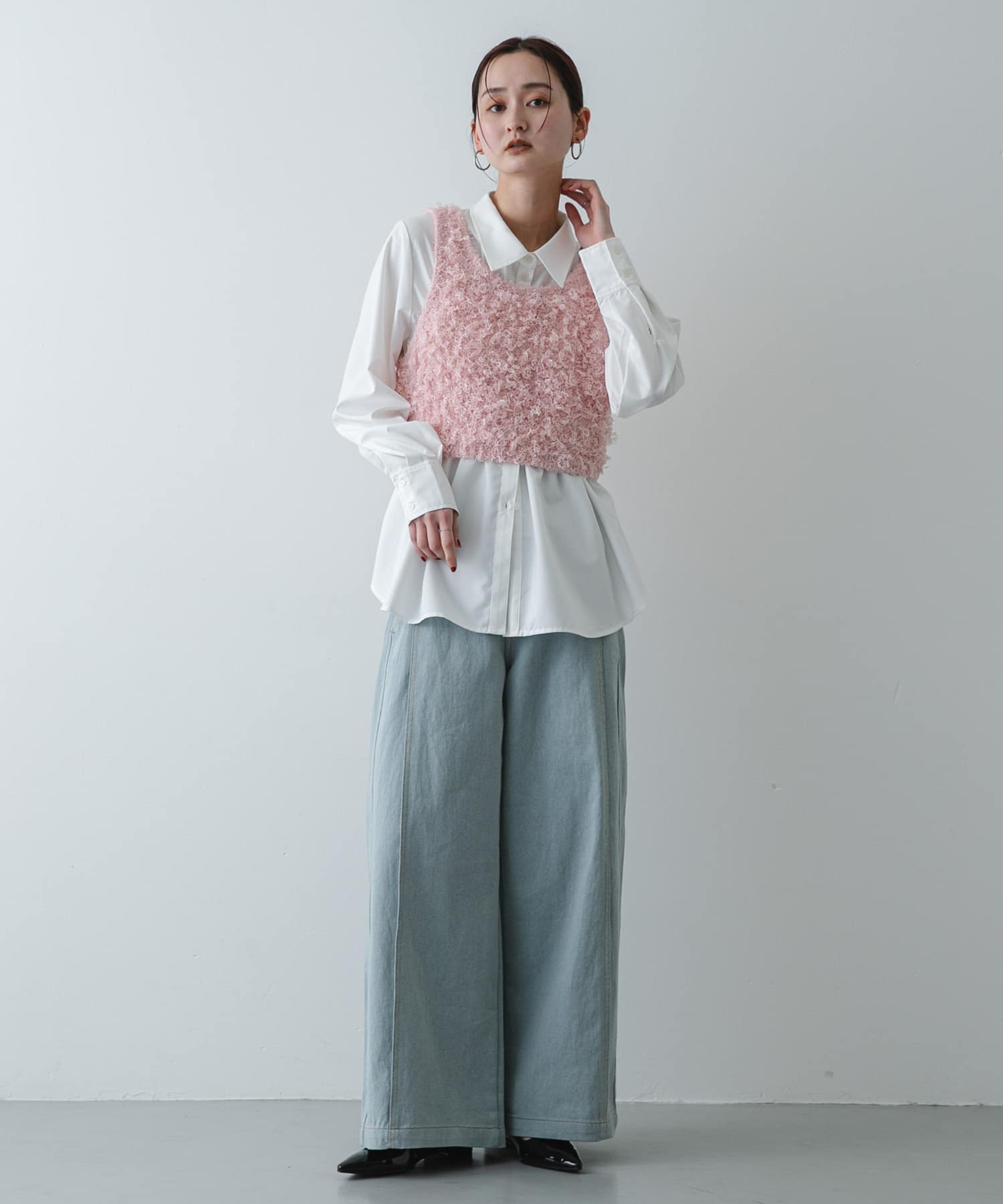 身長：169cm サイズ：one