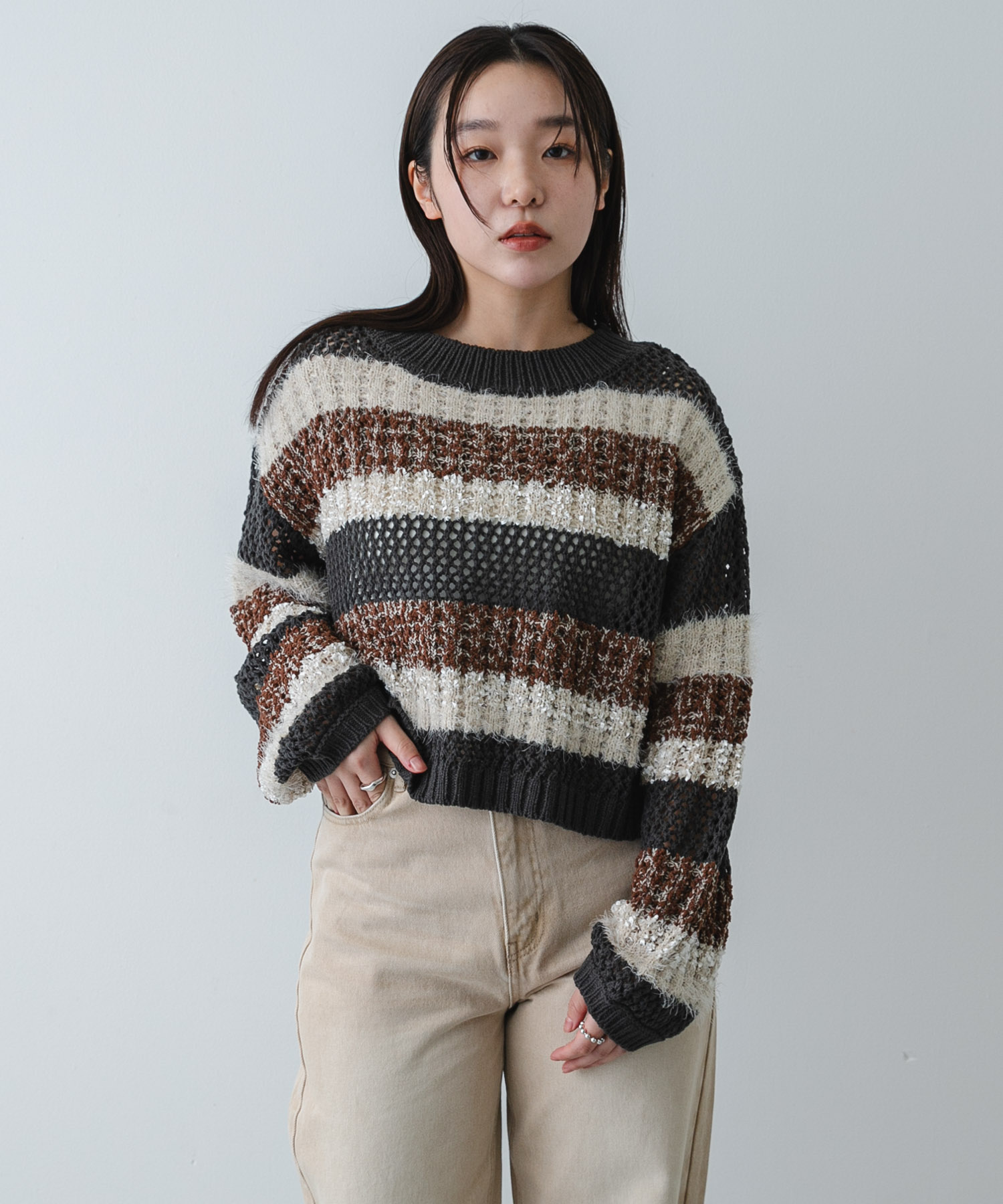 身長：158cm サイズ：one