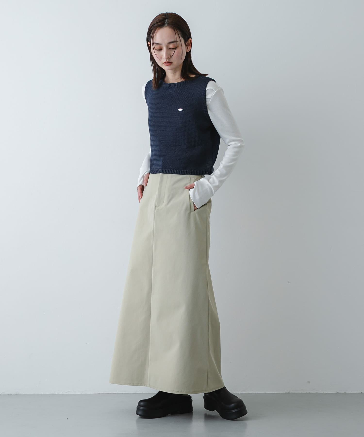 身長：169cm サイズ：one