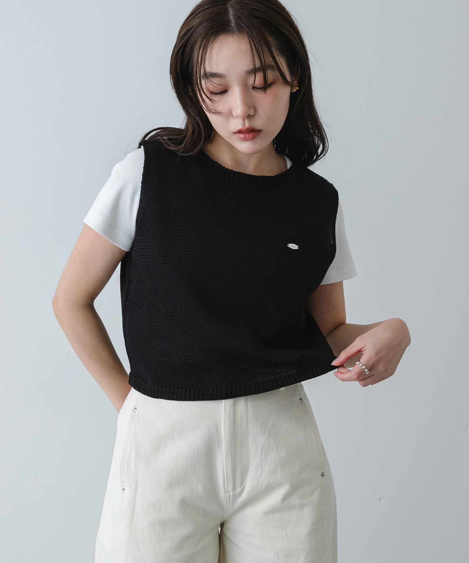 身長：158cm サイズ：one