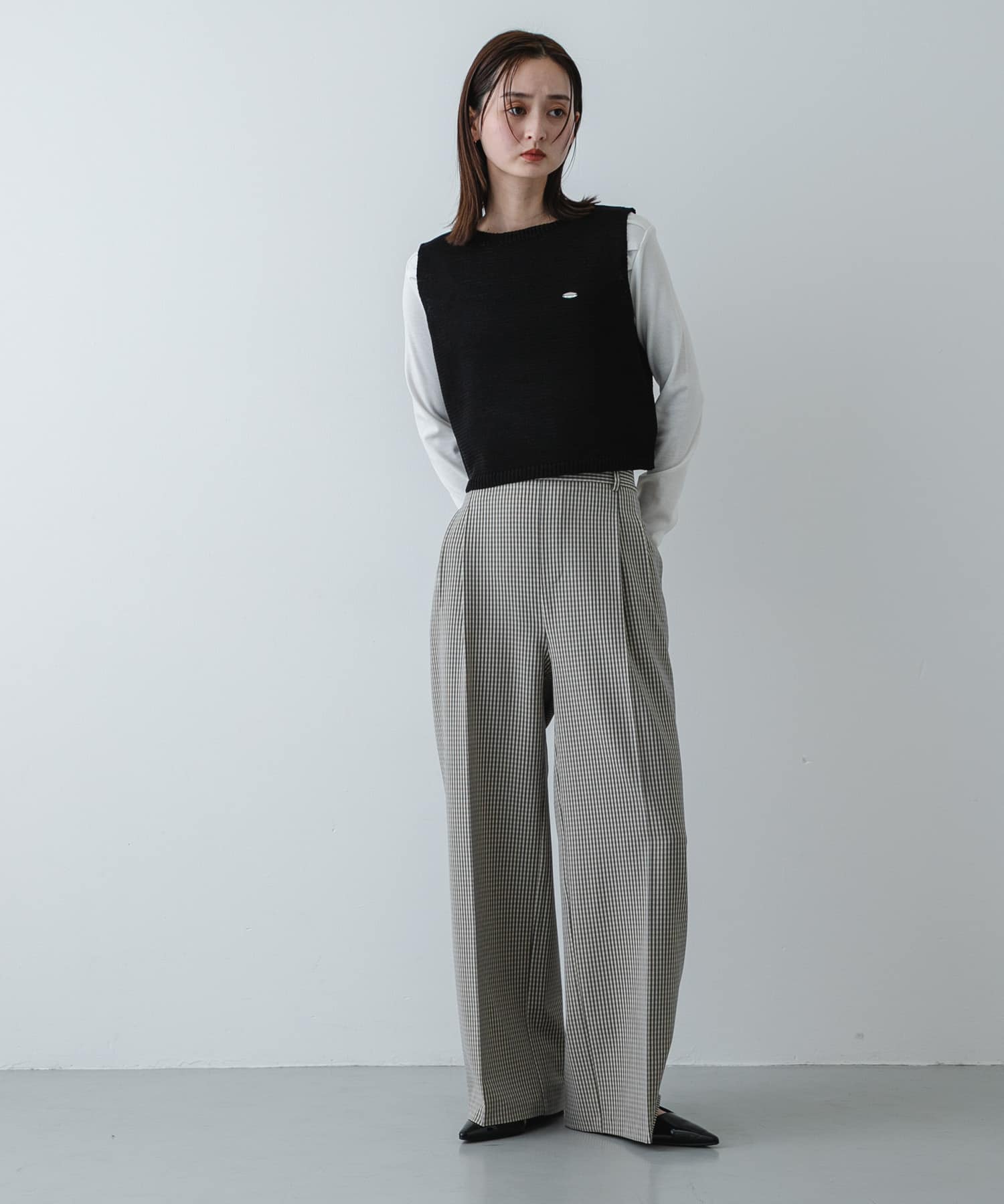 身長：169cm サイズ：one