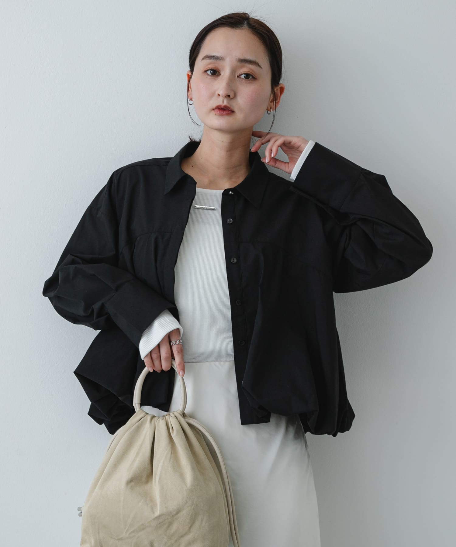 身長 : 169cm サイズ : one