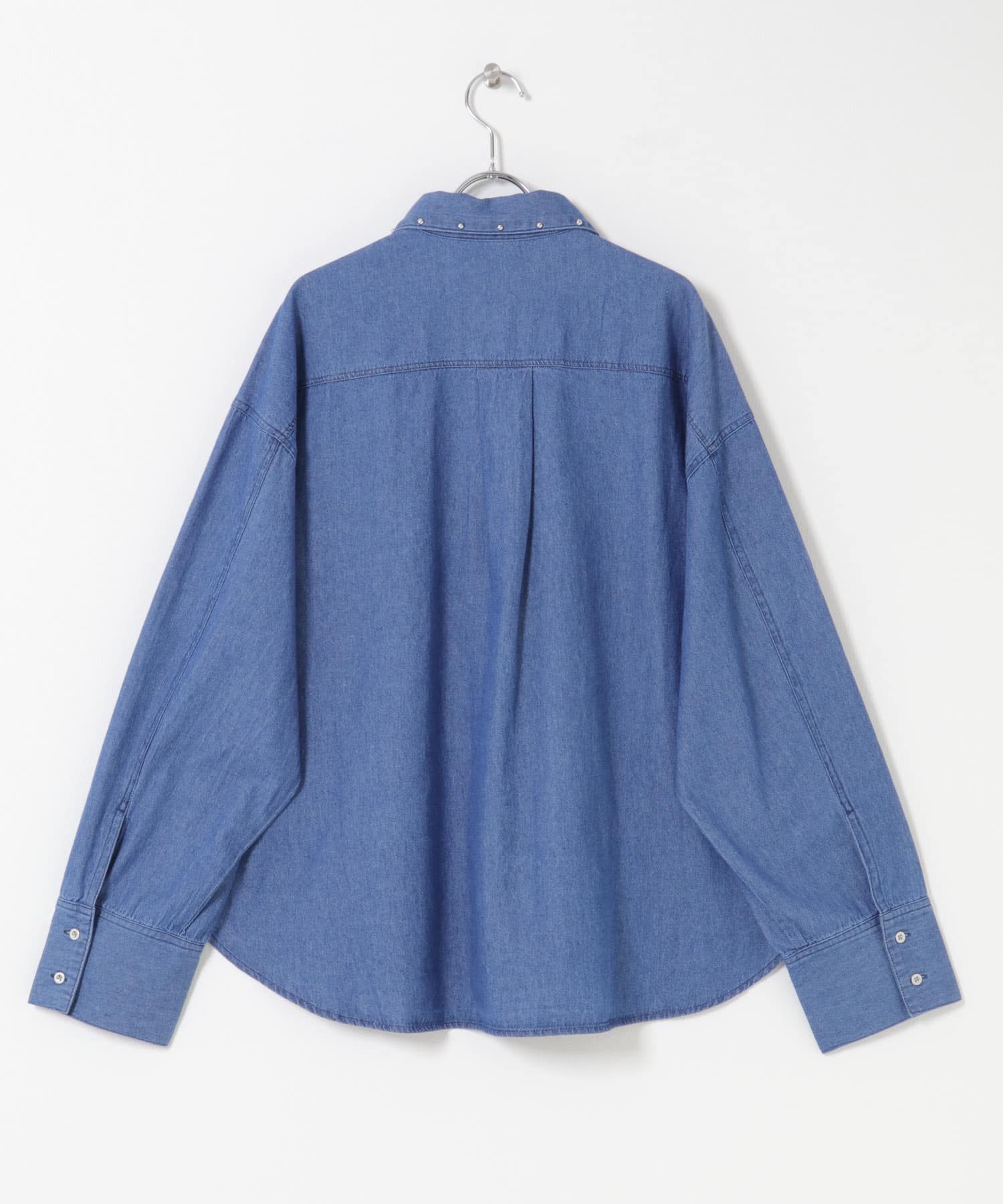 スタッズデニムシャツ D.INDIGO One