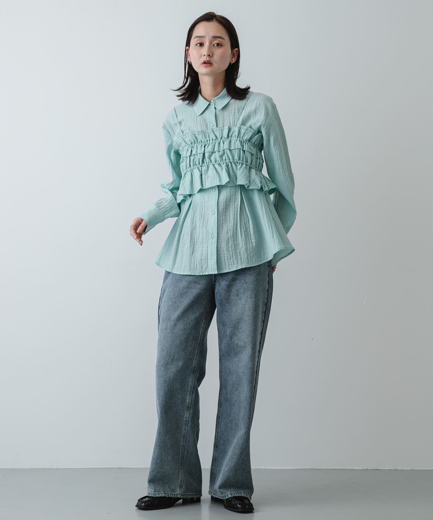 身長 : 169cm サイズ : one