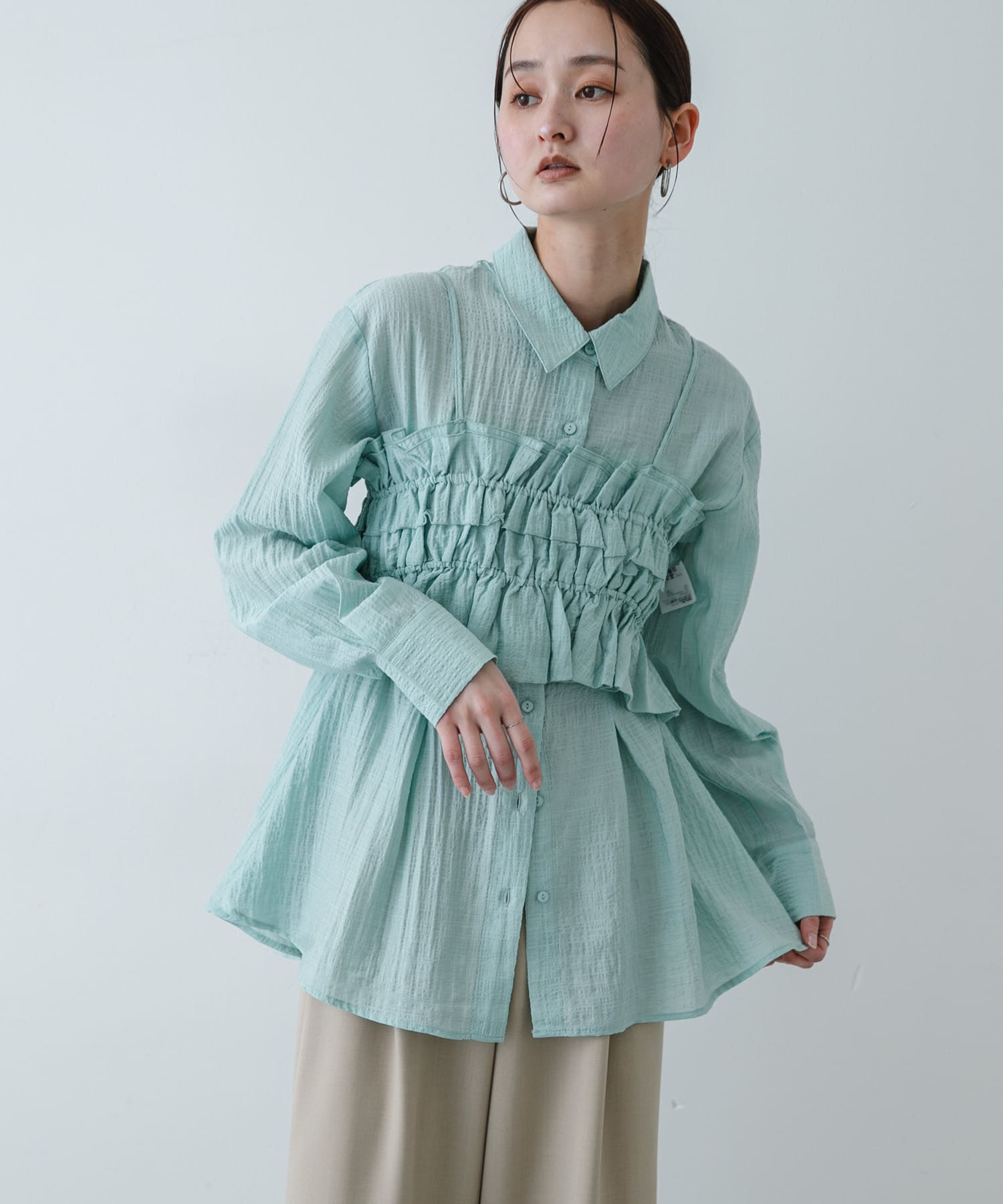 身長：169cm サイズ：one