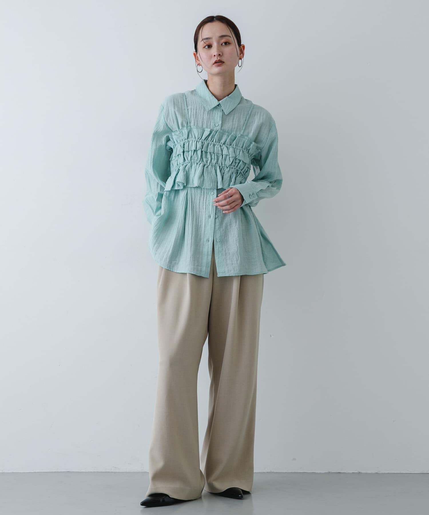 身長：169cm サイズ：one