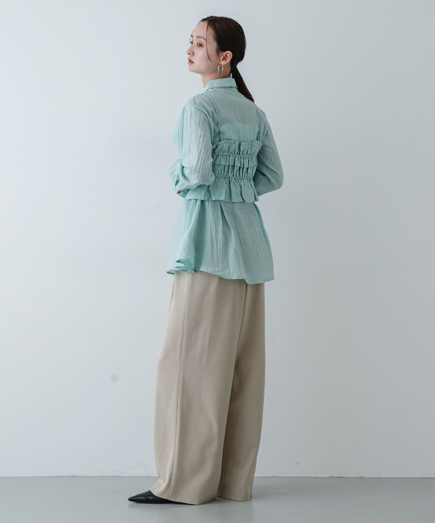 身長：169cm サイズ：one