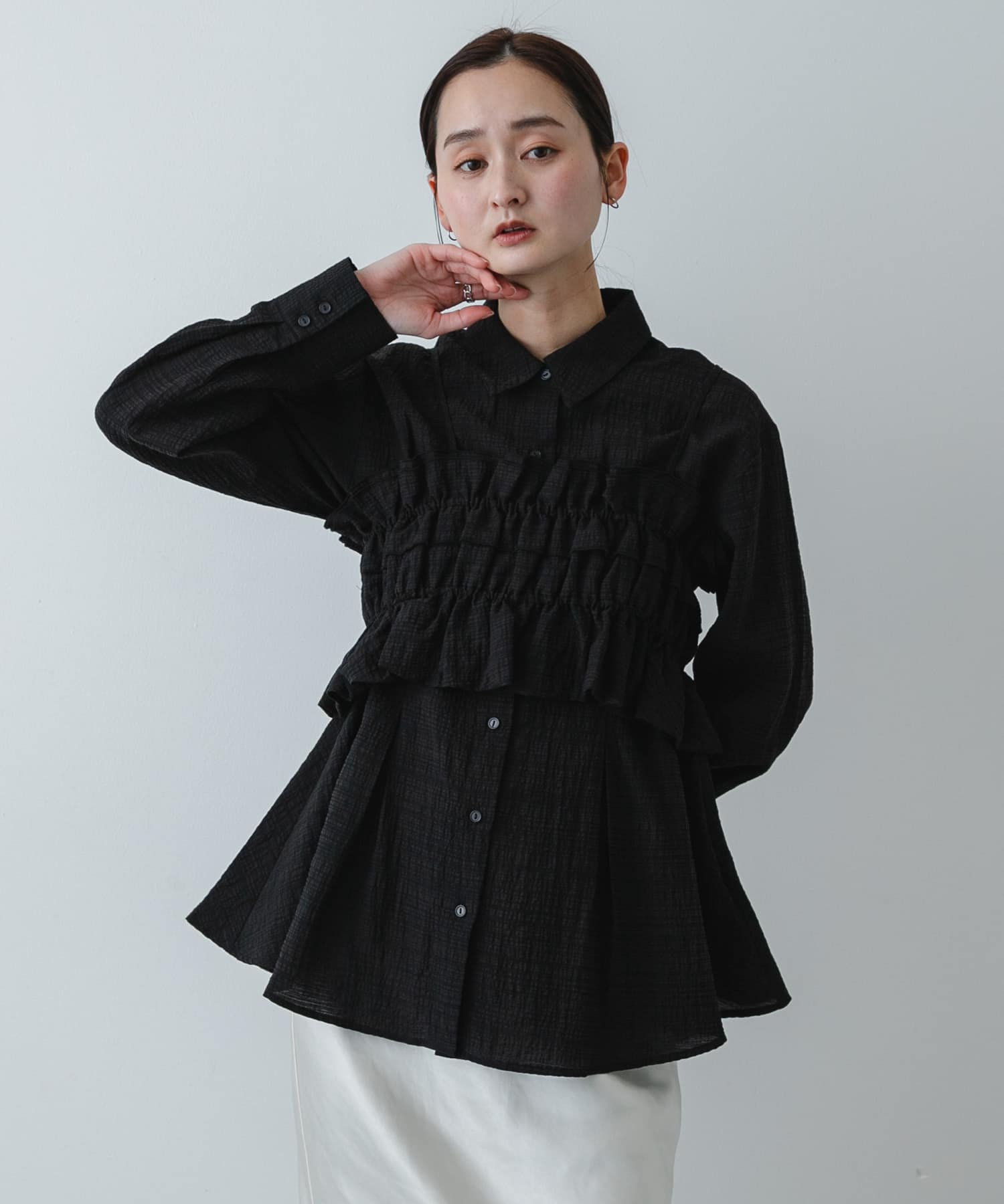 身長 : 169cm サイズ : one
