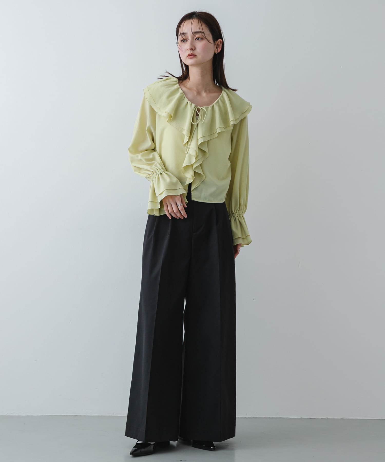 身長：169cm サイズ：one