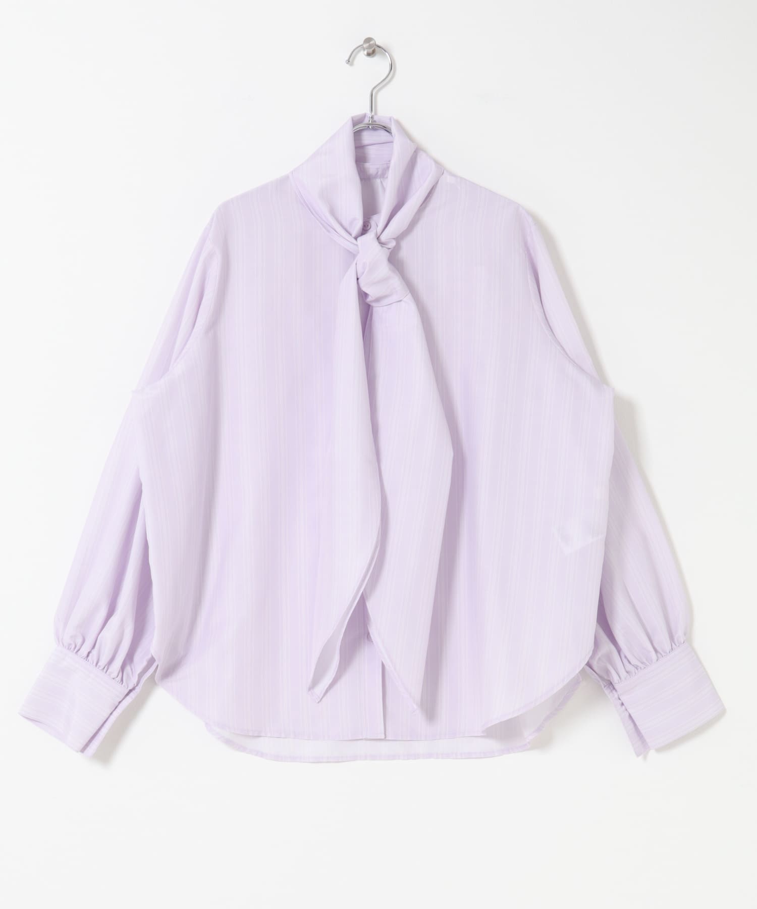 『イージーケア』ボウタイリボンブラウス PINK One