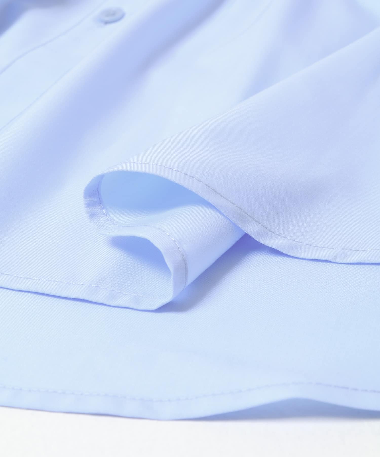 シャーリングデザインシャツ L.BLUE One