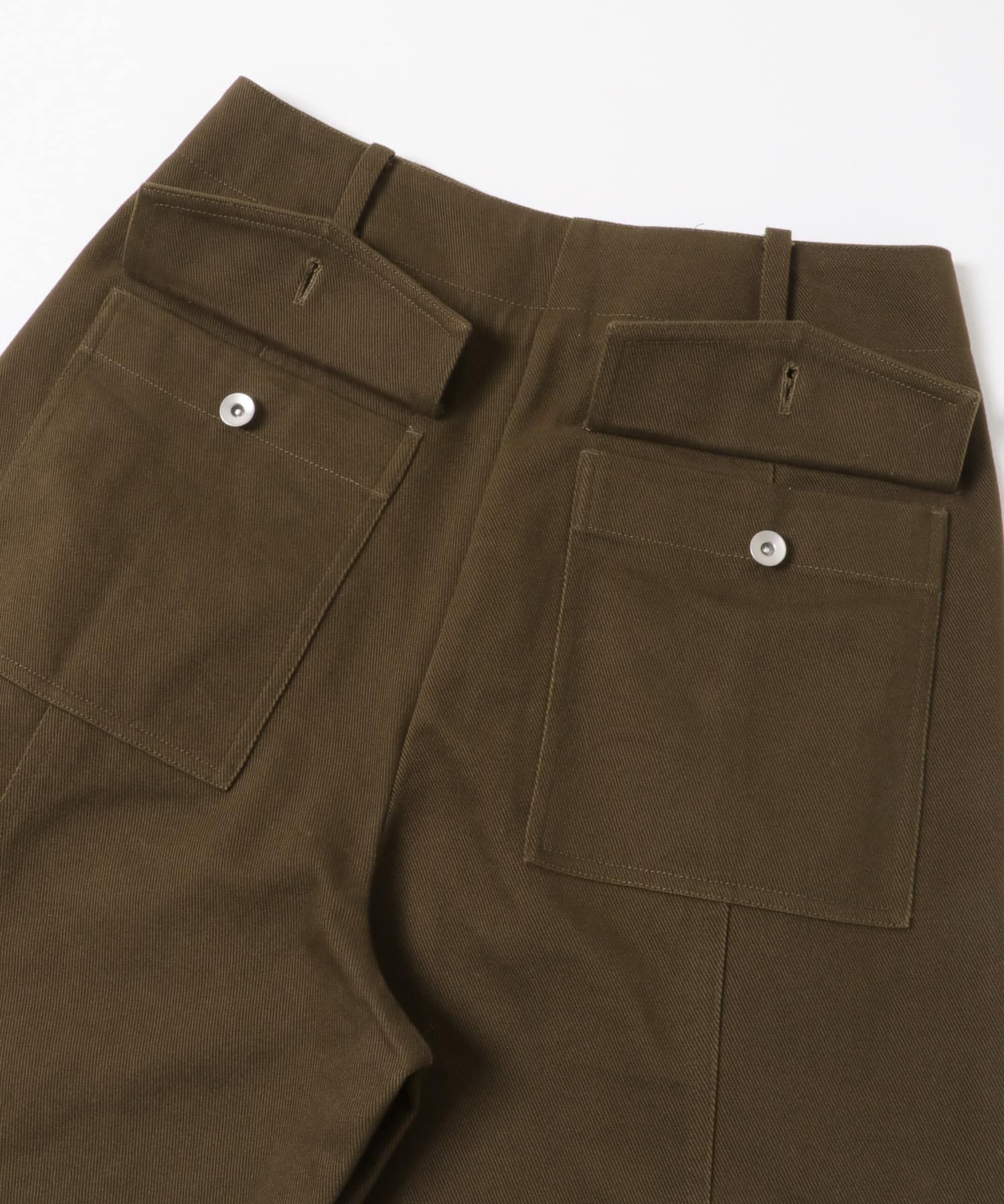 カラーワイドパンツ BROWN S