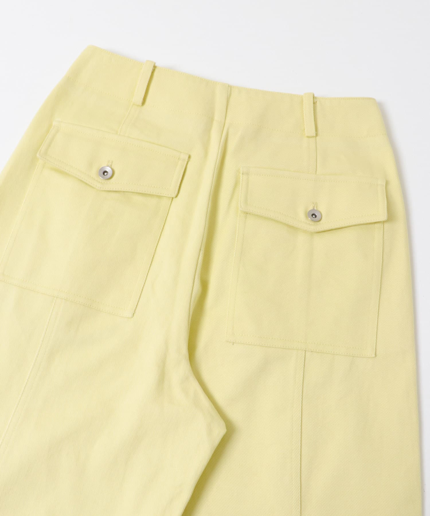 カラーワイドパンツ YELLOW S
